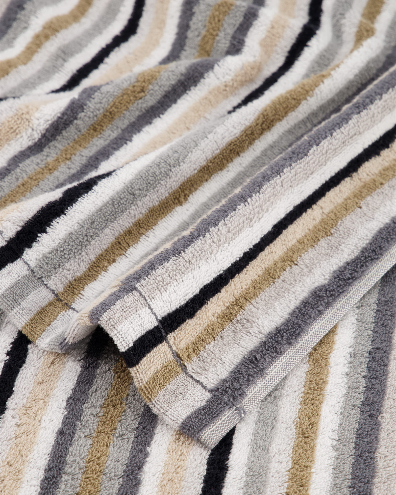 Cawö - Life Style Streifen 7048 - Farbe: 37 - kiesel - Gästetuch 30x50 cm