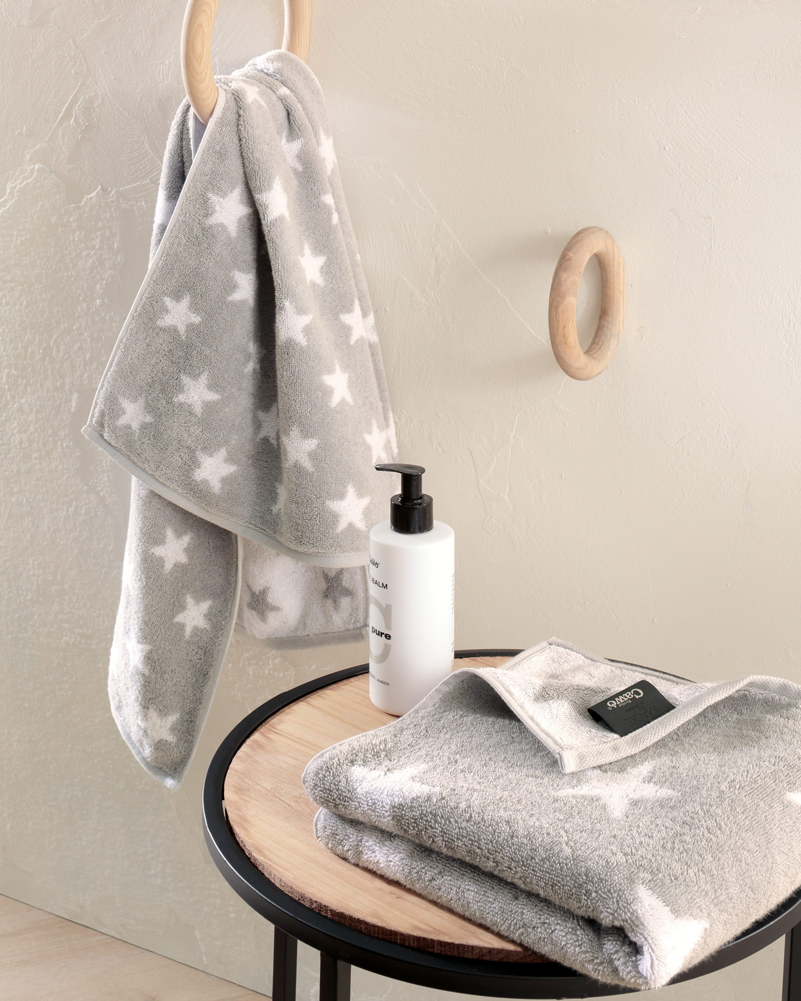 Cawö Handtücher NEW STARS Sterne klein 6261 platin/weiß - 76