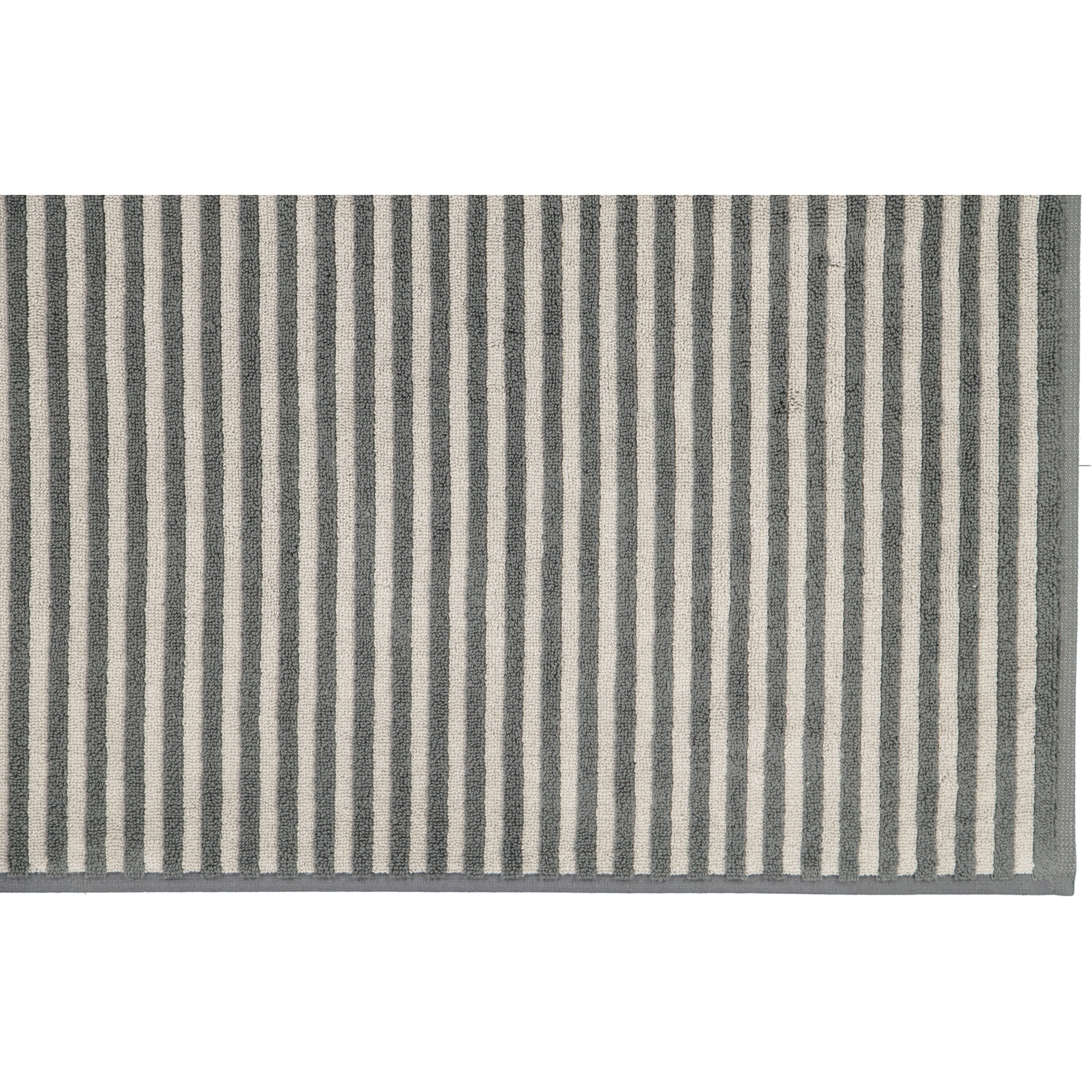 Cawö Badematten Two-Tone Stripes 480 schiefer - 77 - 50x80 cm