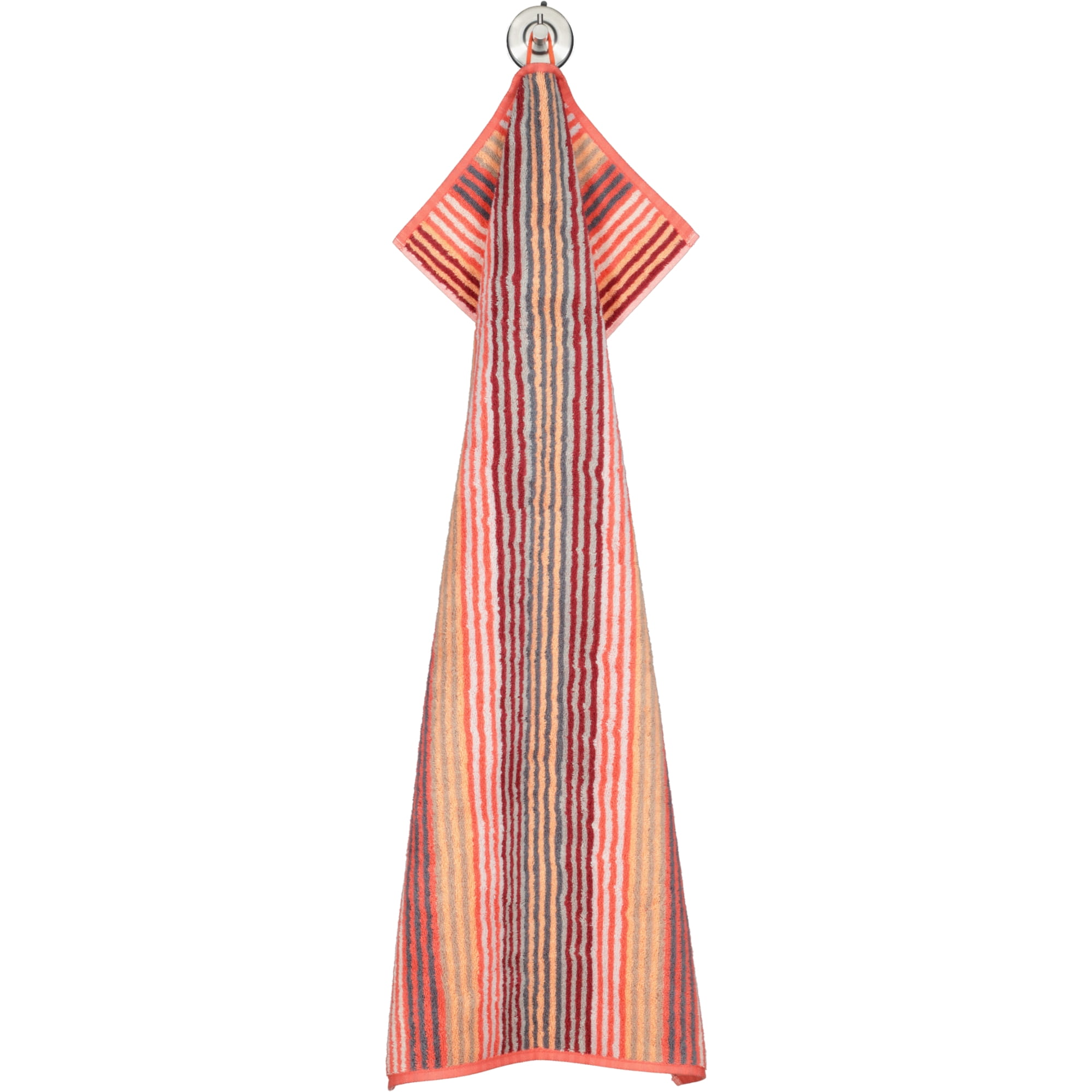 Cawö - Unique Streifen 944 - Farbe: koralle - 22 - Handtuch 50x100 cm