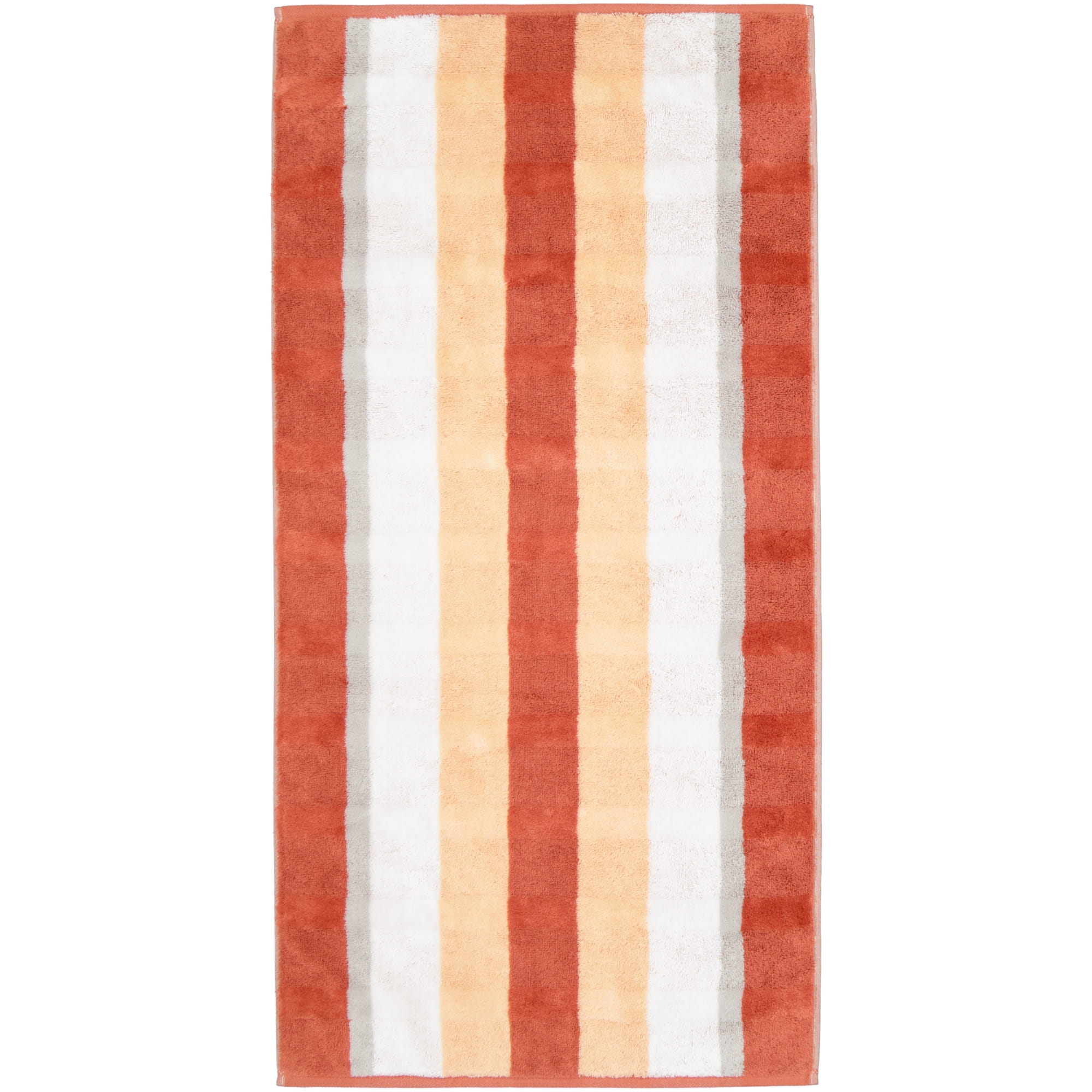 Cawö Handtücher Noblesse Stripe 1087 brick - 33 - Gästetuch 30x50 cm