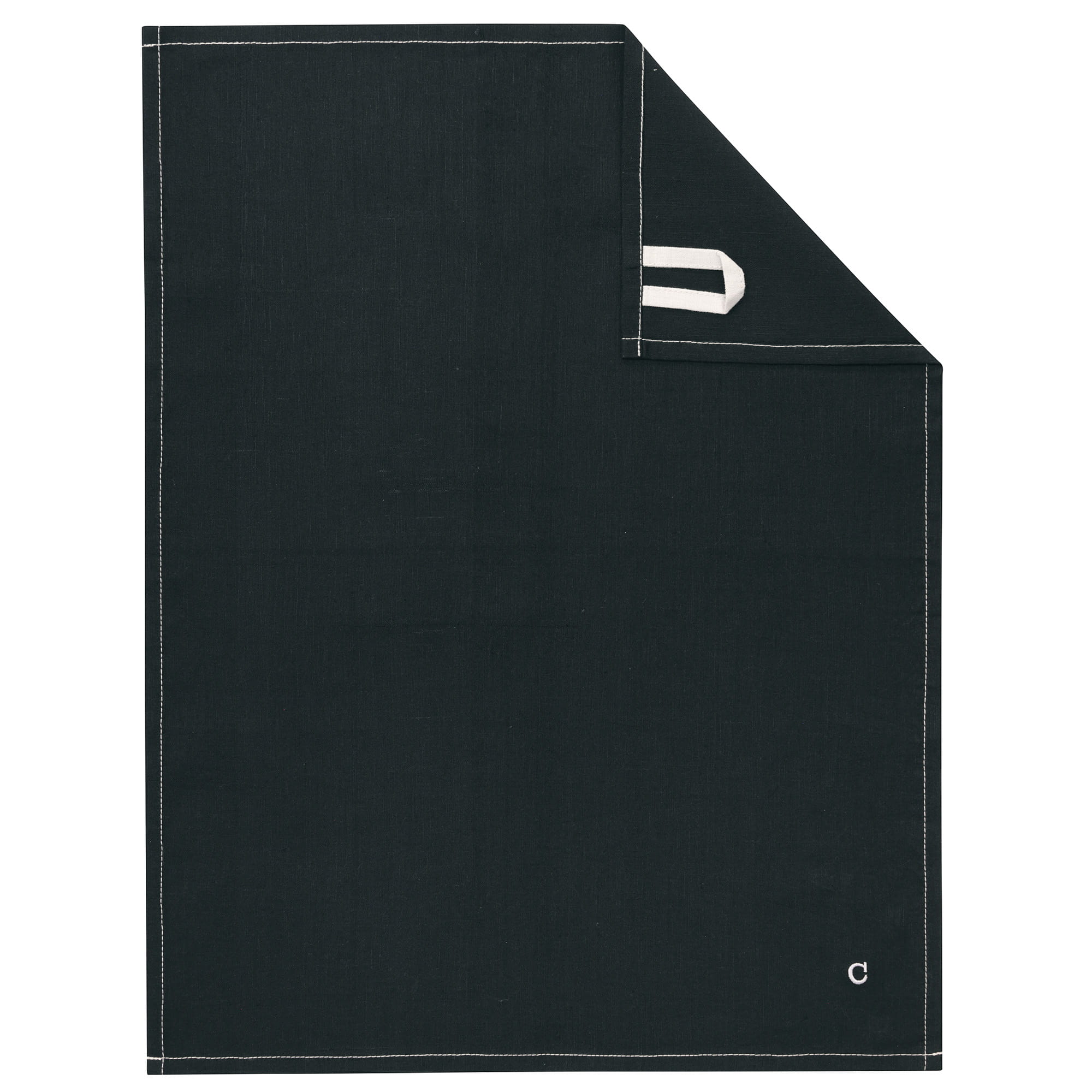 Cawö Cuisine Zoom Uni 124 - Geschirrtuch 50x70 cm - Farbe: schwarz