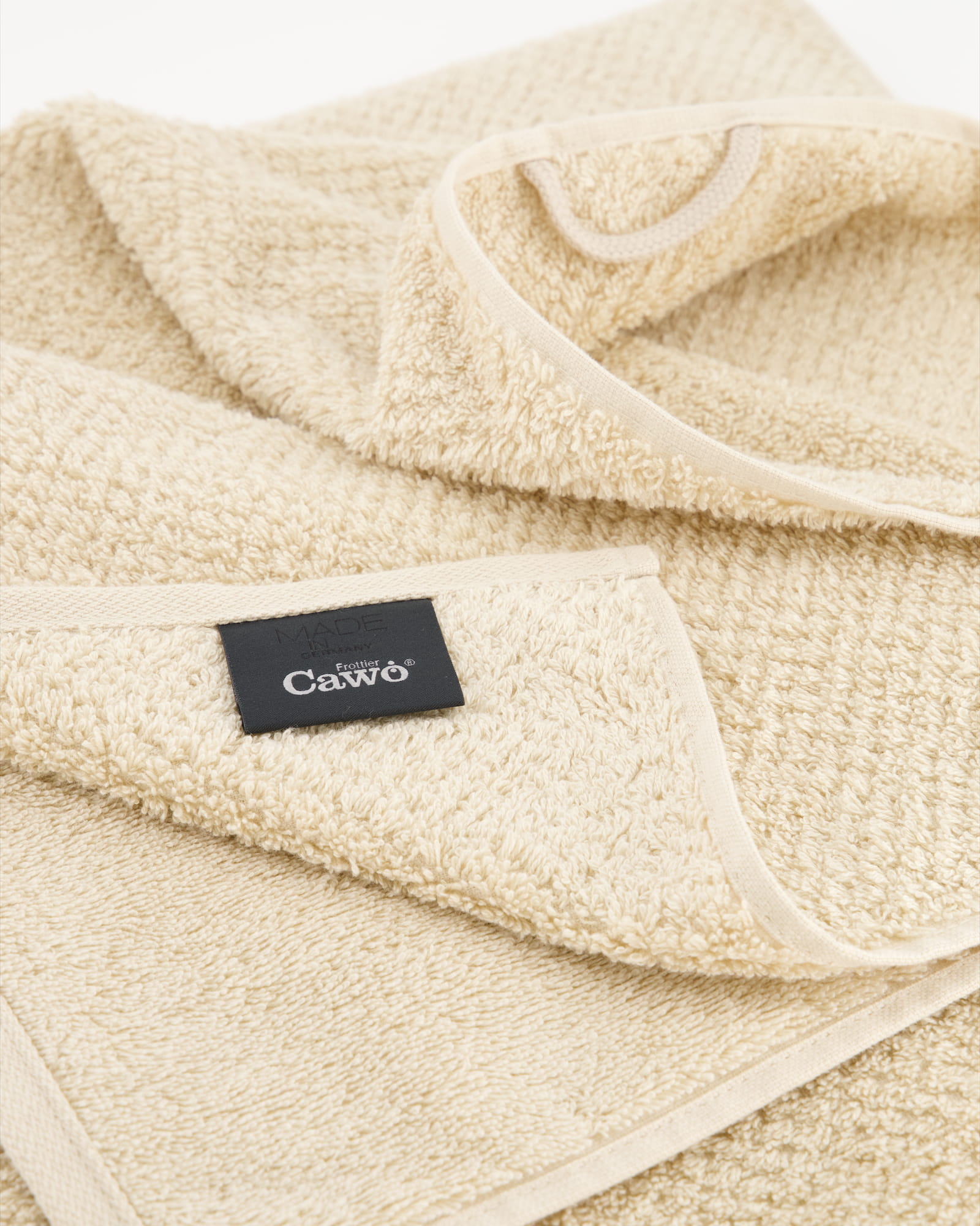 Cawö Saunatücher Pure 6501 beige - 370 - 80x200 cm