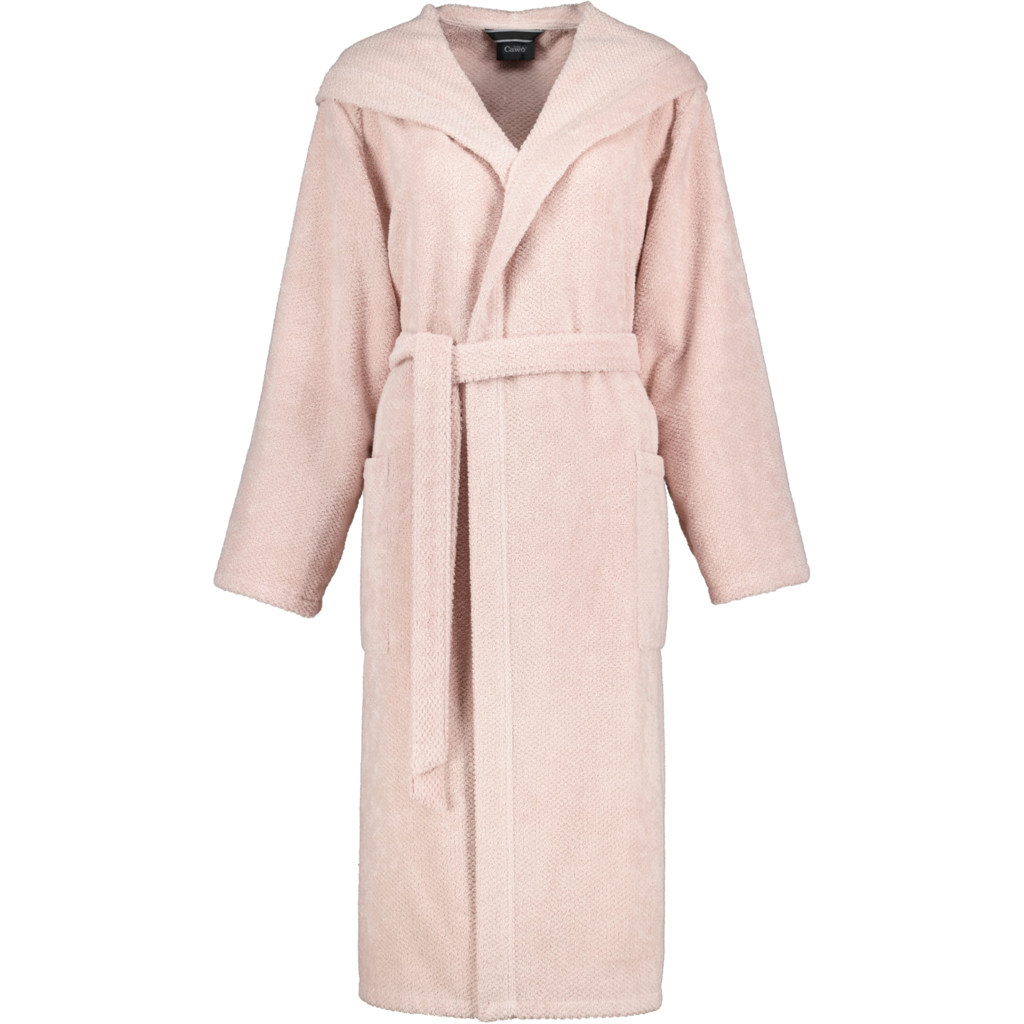 Cawö Damen Bademantel Kapuze Pure 5223 - Farbe: puder - 383