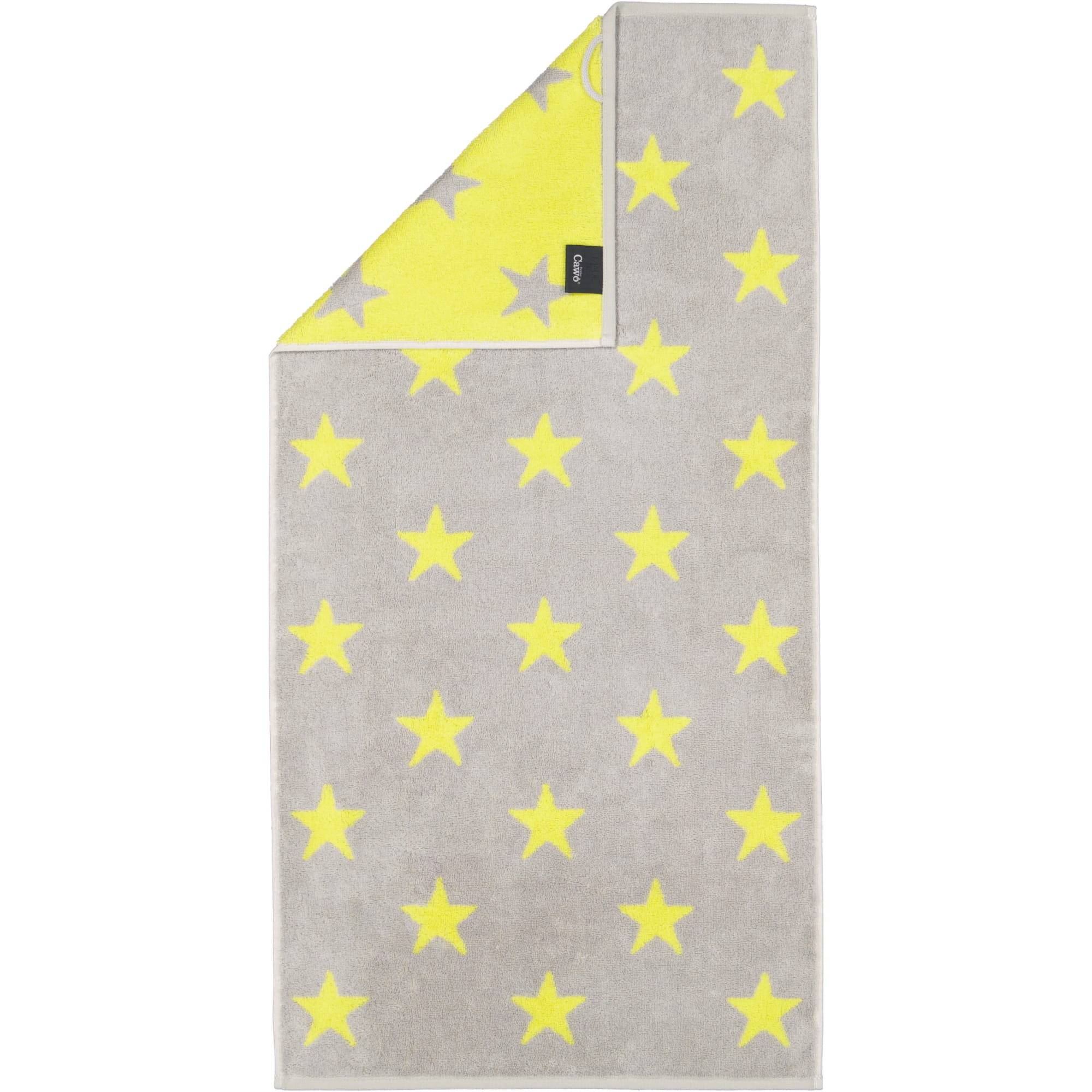 Cawö Handtücher NEW STARS Sterne groß 6260 platin/lime - 75