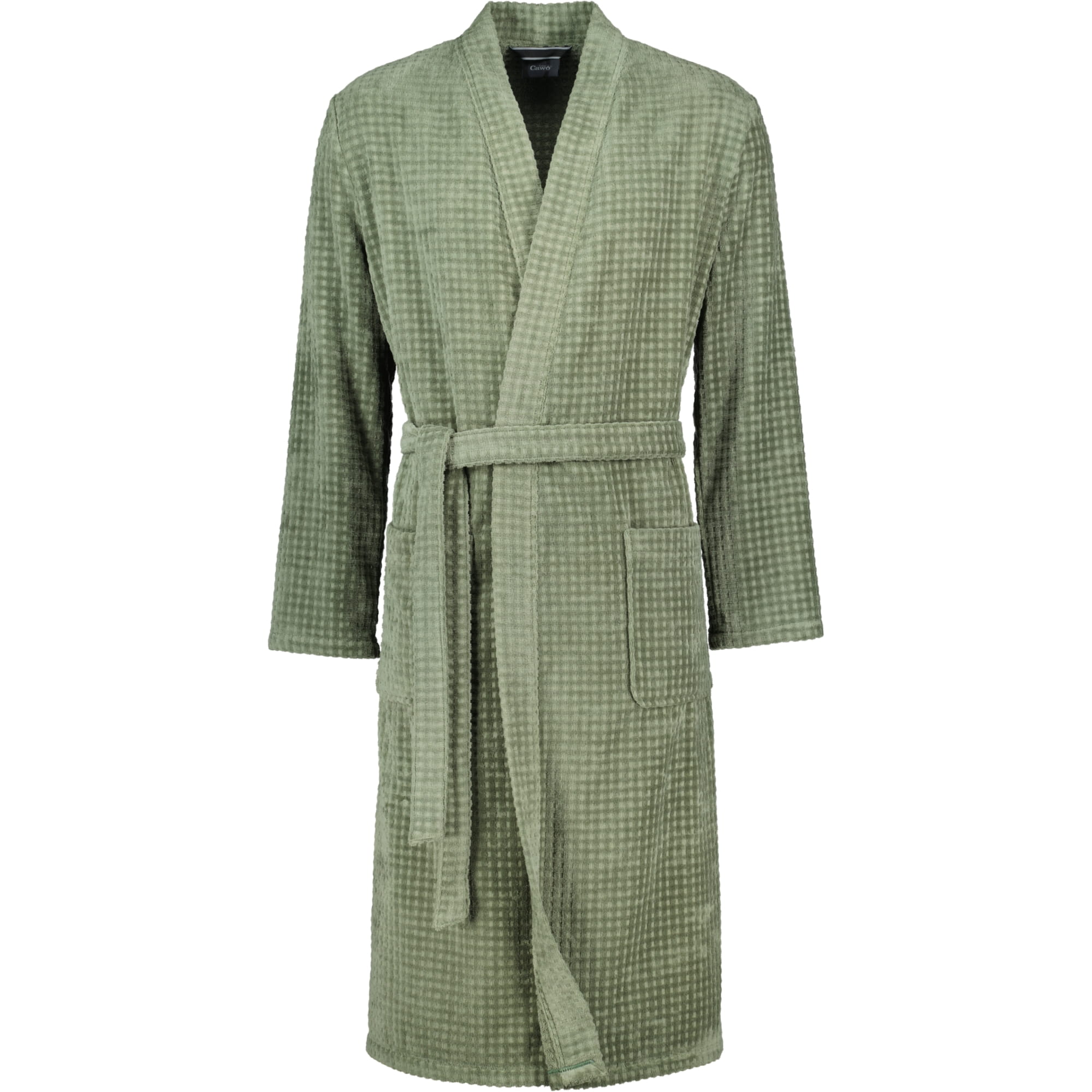 Cawö Bademäntel Herren Kimono Waffelpique 5508 field - 453