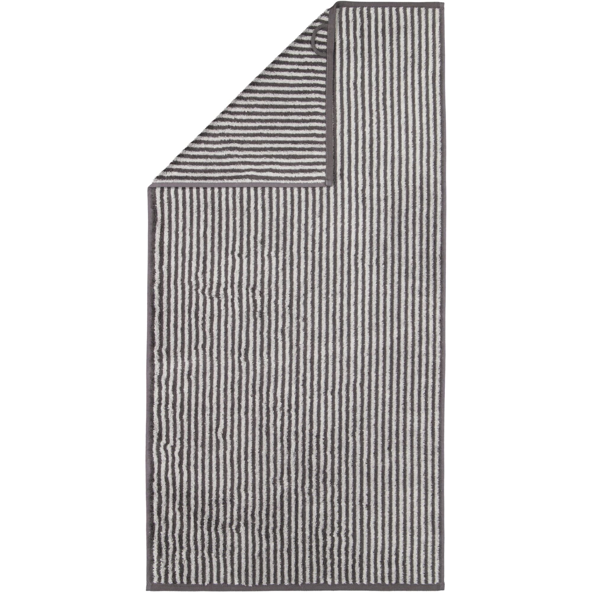 Cawö Handtücher Two-Tone Stripes 480 basalt - 73