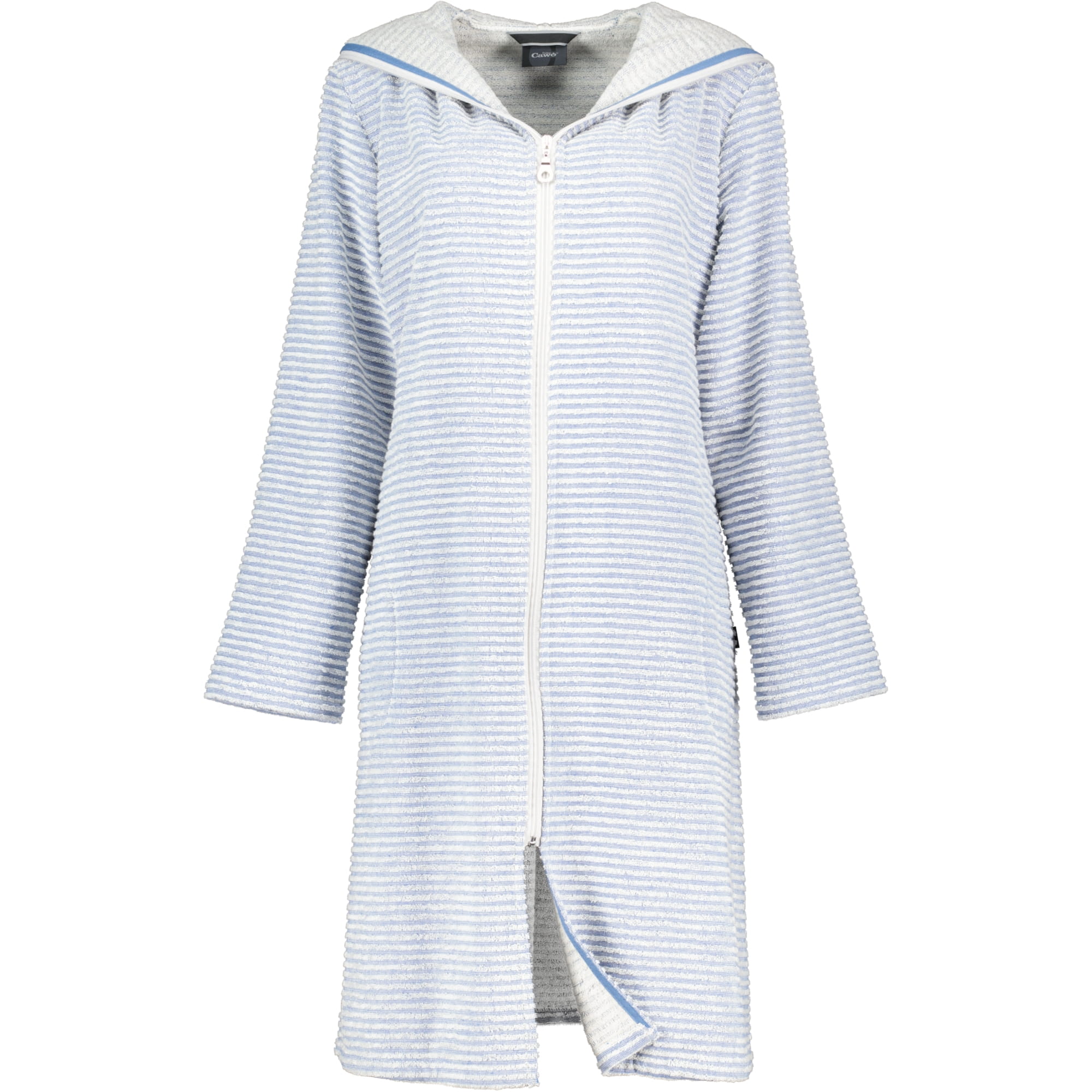 Cawö Bademäntel Damen Kurzmantel mit Kapuze 6222 - Farbe: capri - 11