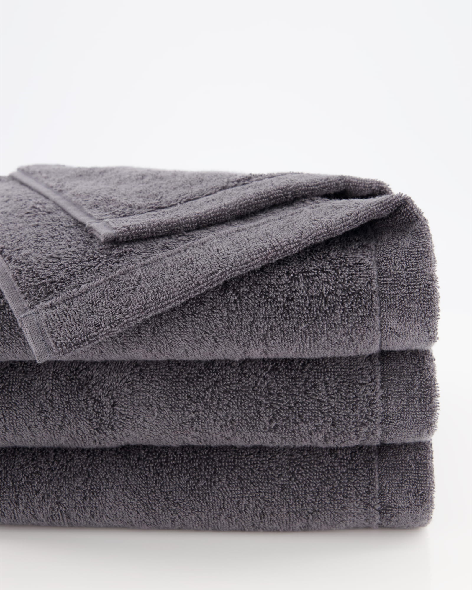 Cawö Handtücher Lifestyle Uni 7007 anthrazit - 774 - Seiflappen 30x30 cm