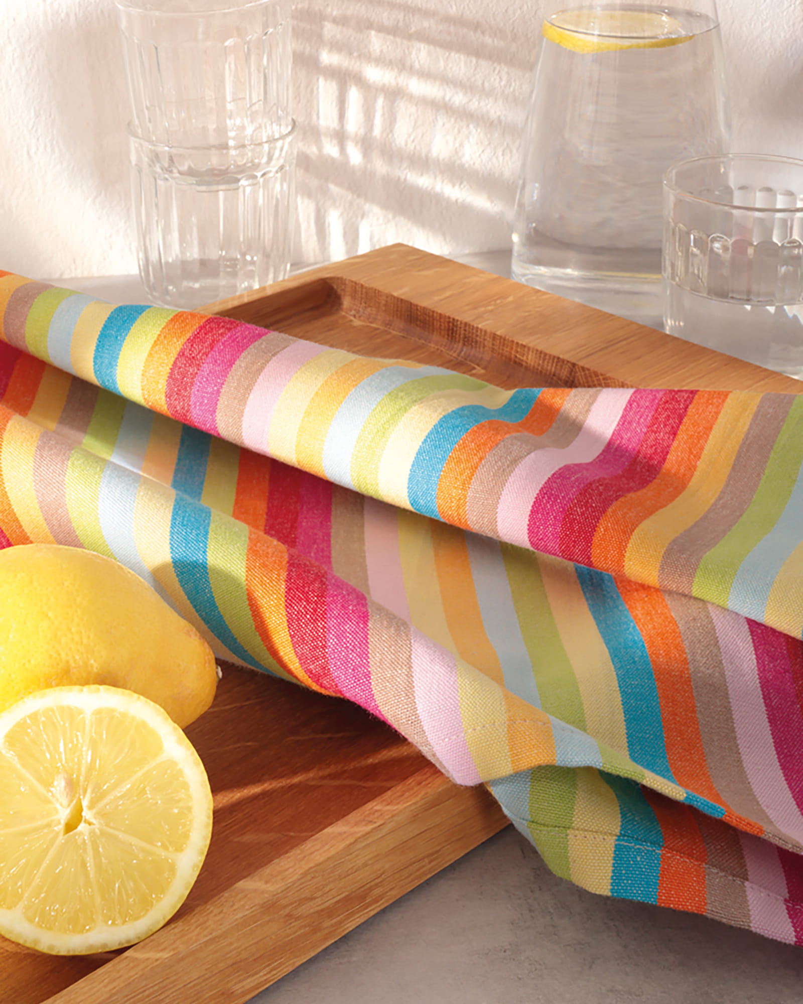 Cawö Kissenhüllen Lifestyle Streifen 7008 multicolor - 25 - 50x50 cm