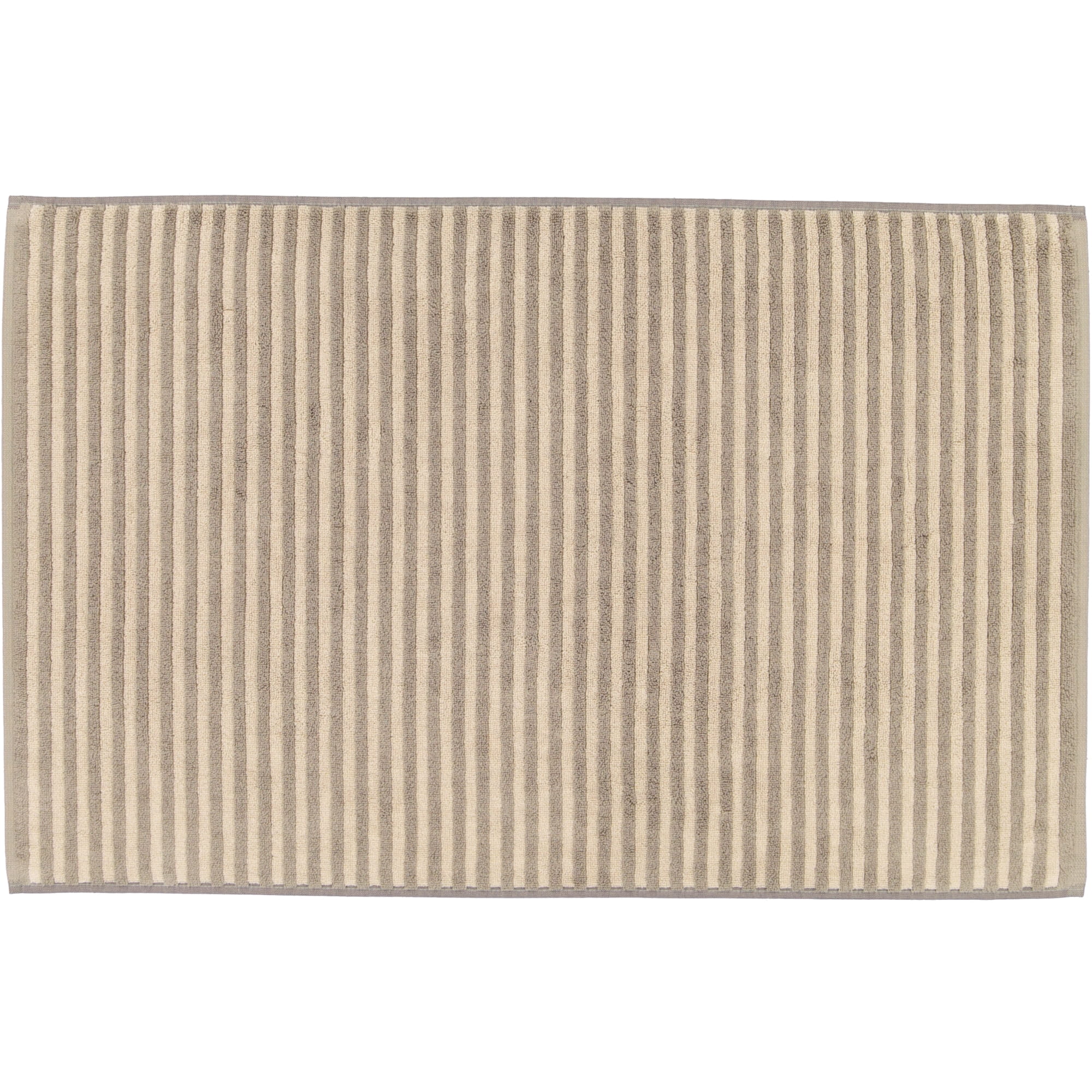 Cawö Badematten Two-Tone Stripes 480 graphit - 70 - 50x80 cm