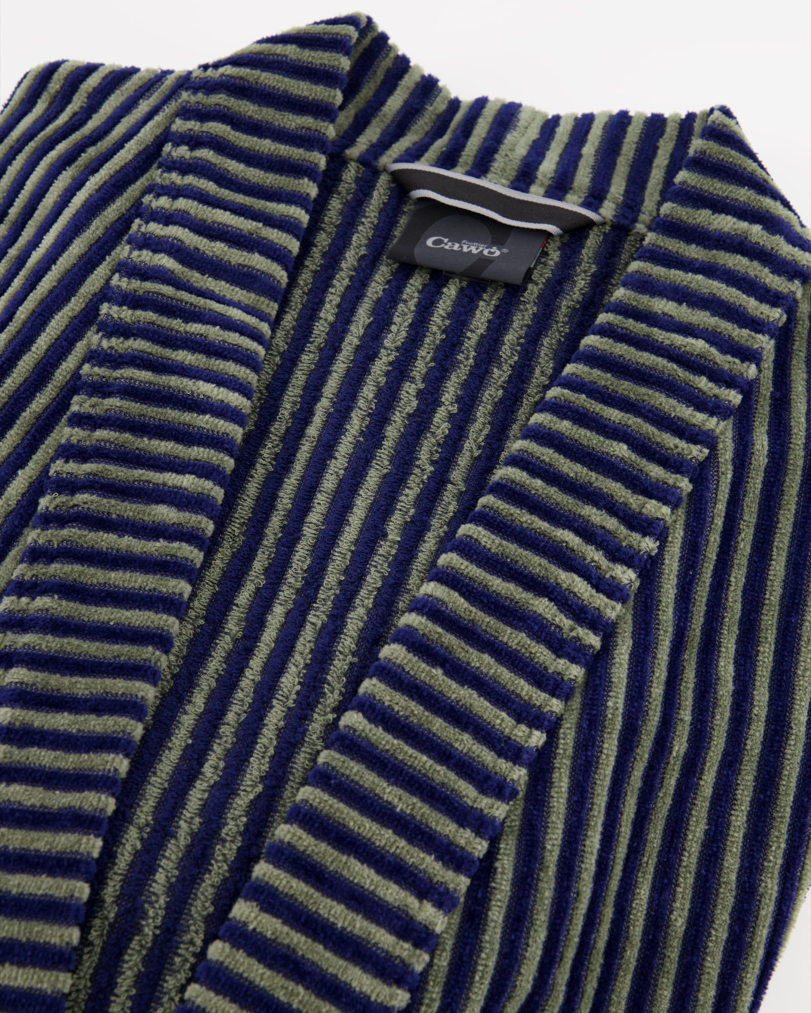 Cawö Herren Bademantel Kimono 4854 - Farbe: blau-field - 14