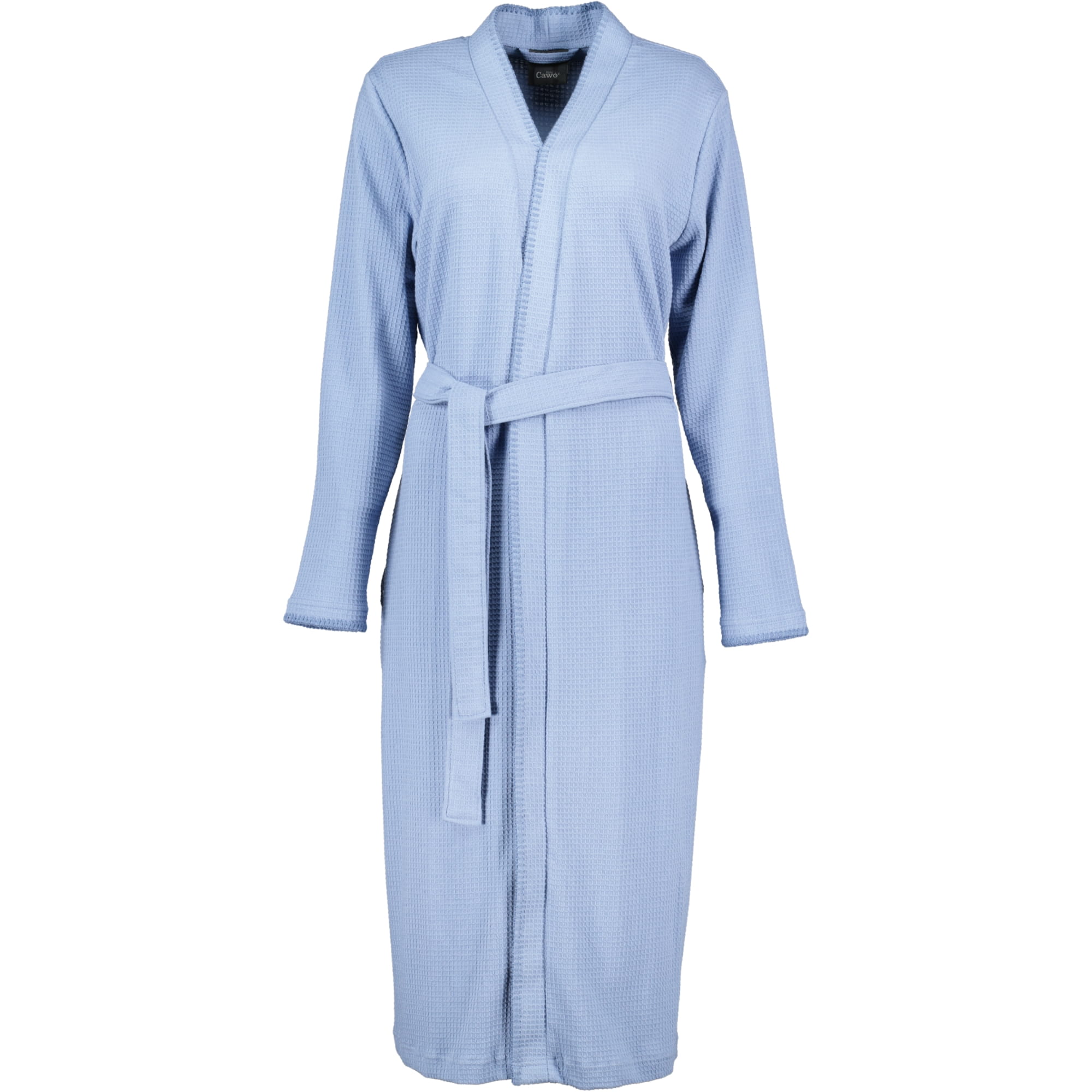 Cawö Home Bademäntel Damen Kimono Pique 812 sky - 11