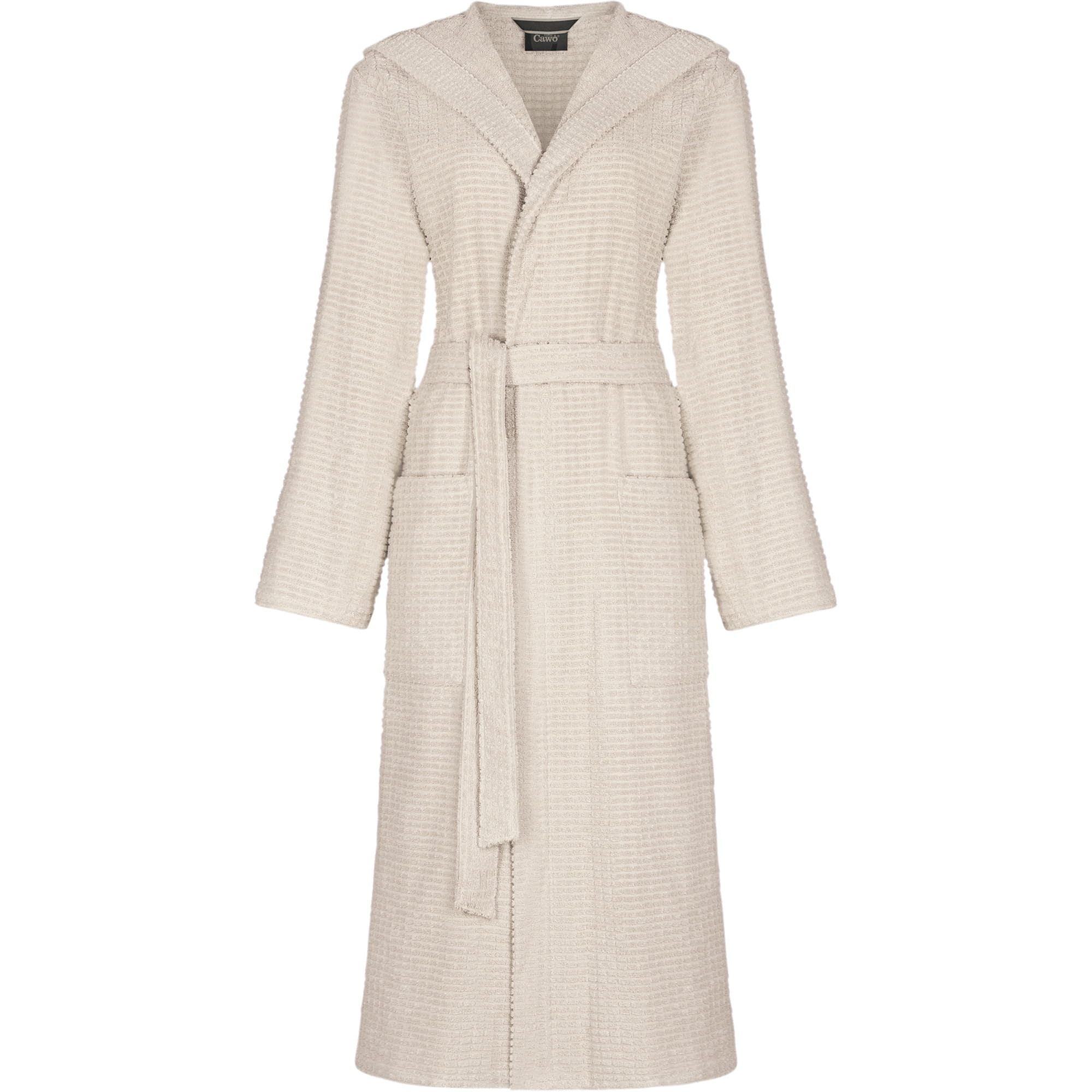 Cawö Bademäntel Damen Kapuze PURE Elements 6227 travertin - 366