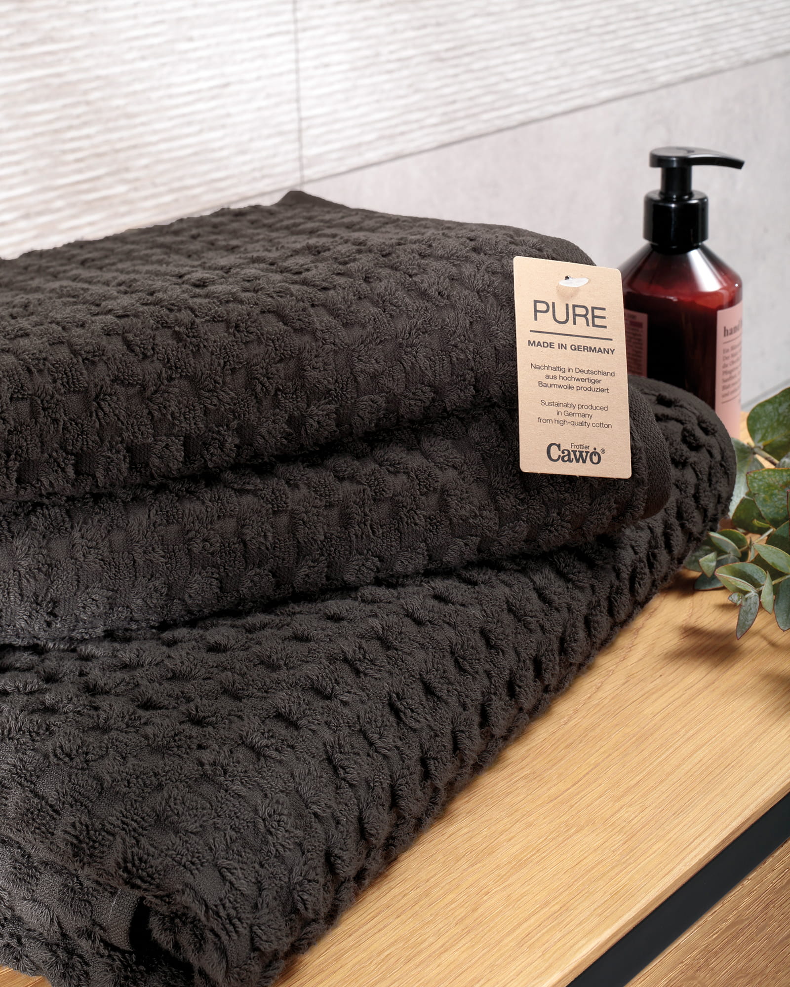 Cawö Handtücher Pure Elements 6510 basalt - 740