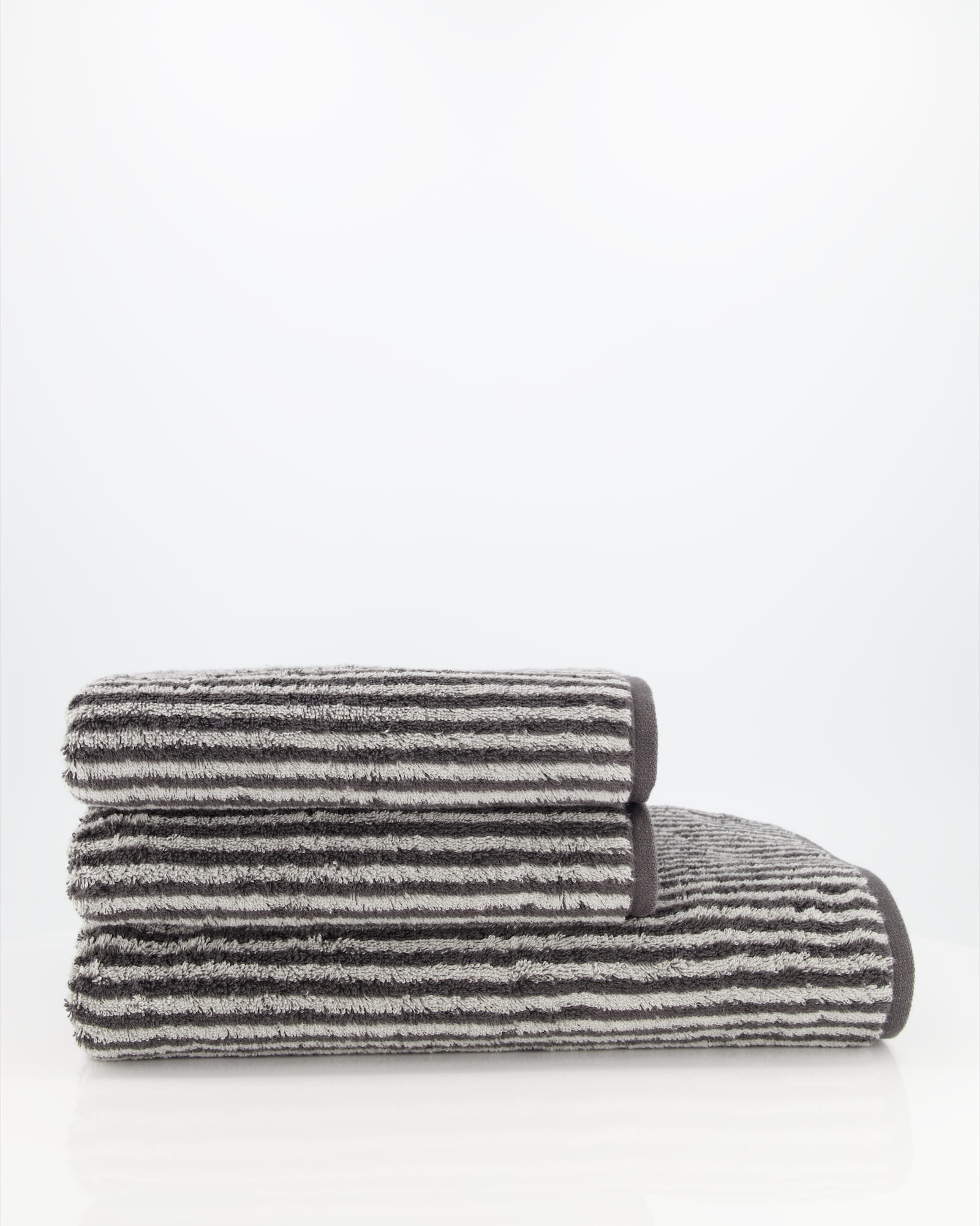 Cawö Handtücher Two-Tone Stripes 480 basalt - 73