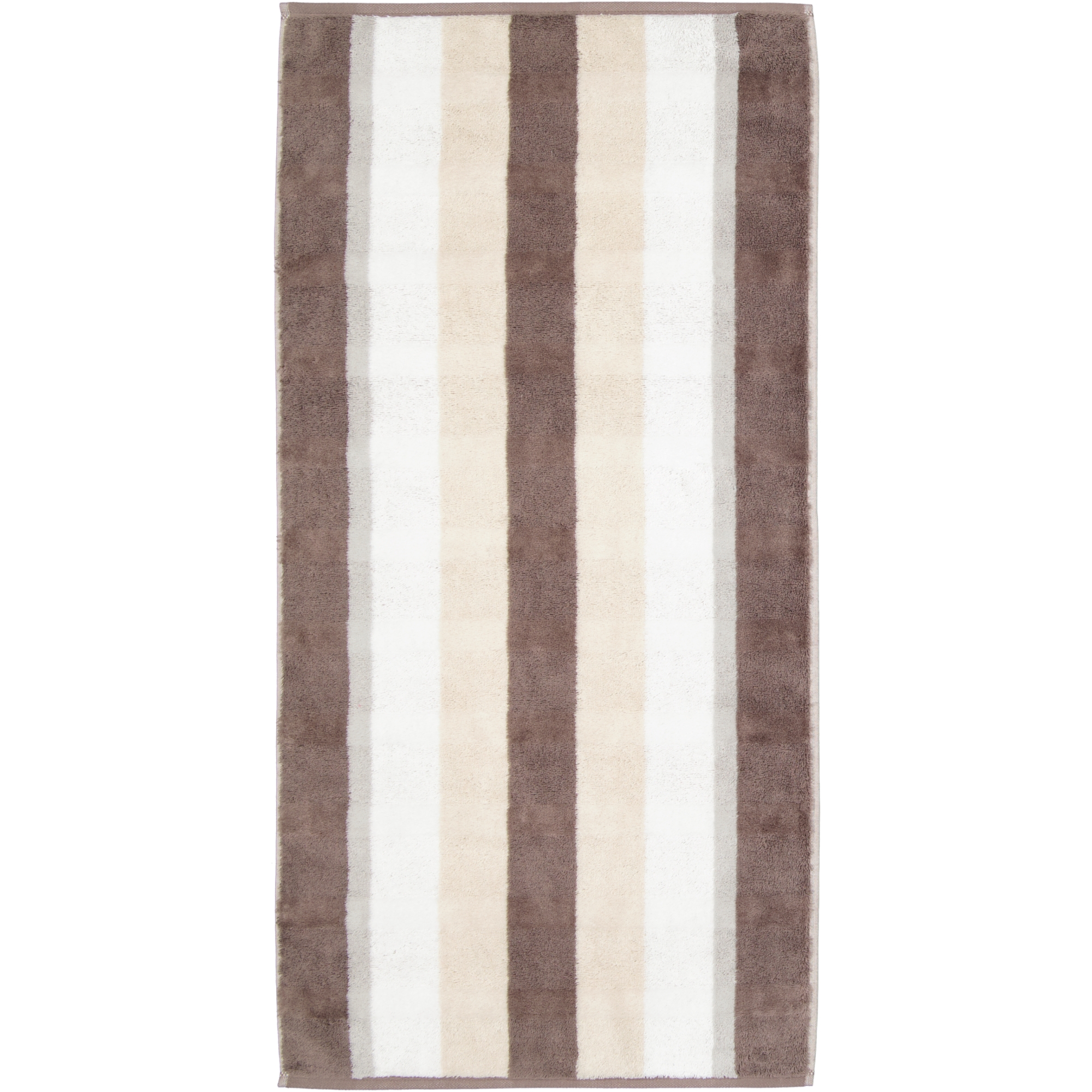 Cawö Handtücher Noblesse Stripe 1087 walnuss - 30 - Handtuch 50x100 cm