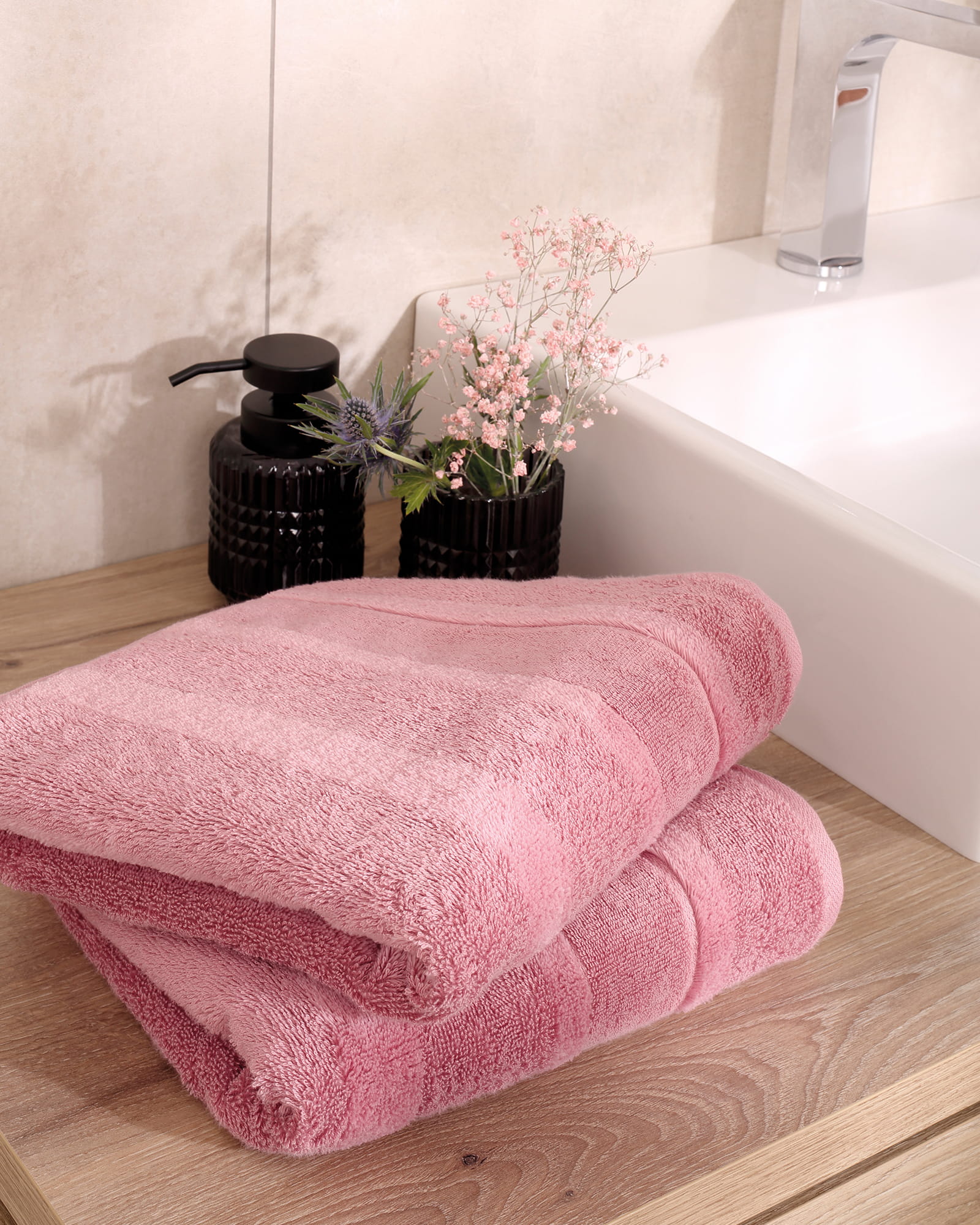 Cawö Handtücher Noblesse2 Uni 1002 blush - 236 - Handtuch 50x100 cm