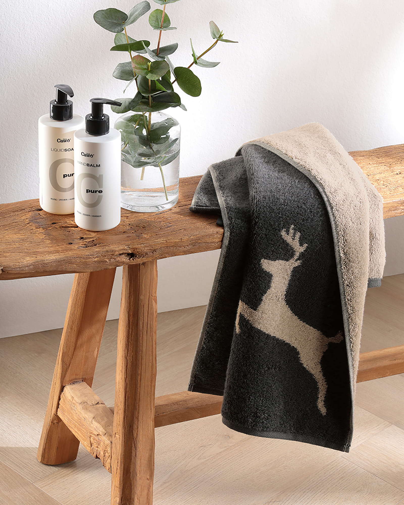 Cawö Handtücher Alpenchic Edition Hirsche 6228 zirbe - 43 - Handtuch 50x100 cm