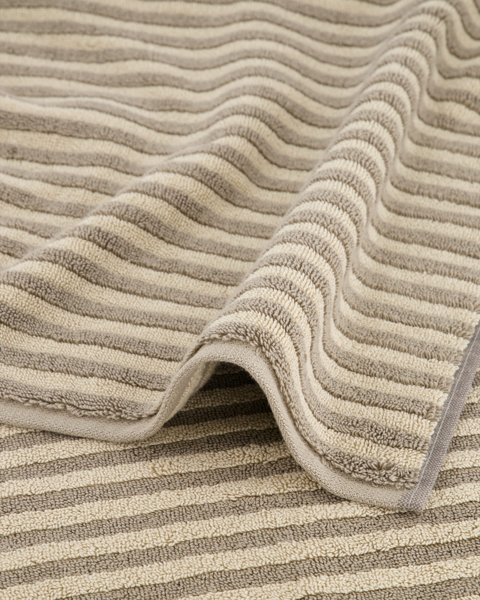 Cawö Badematten Two-Tone Stripes 480 graphit - 70 - 50x80 cm