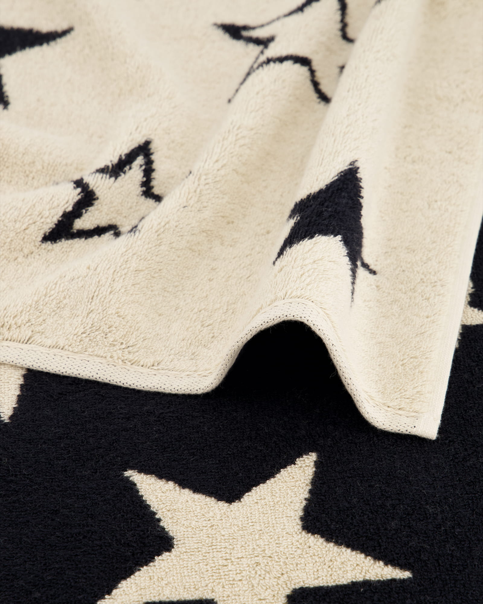 Cawö Handtücher Christmas Edition Sterne 792 natur-schwarz - 39