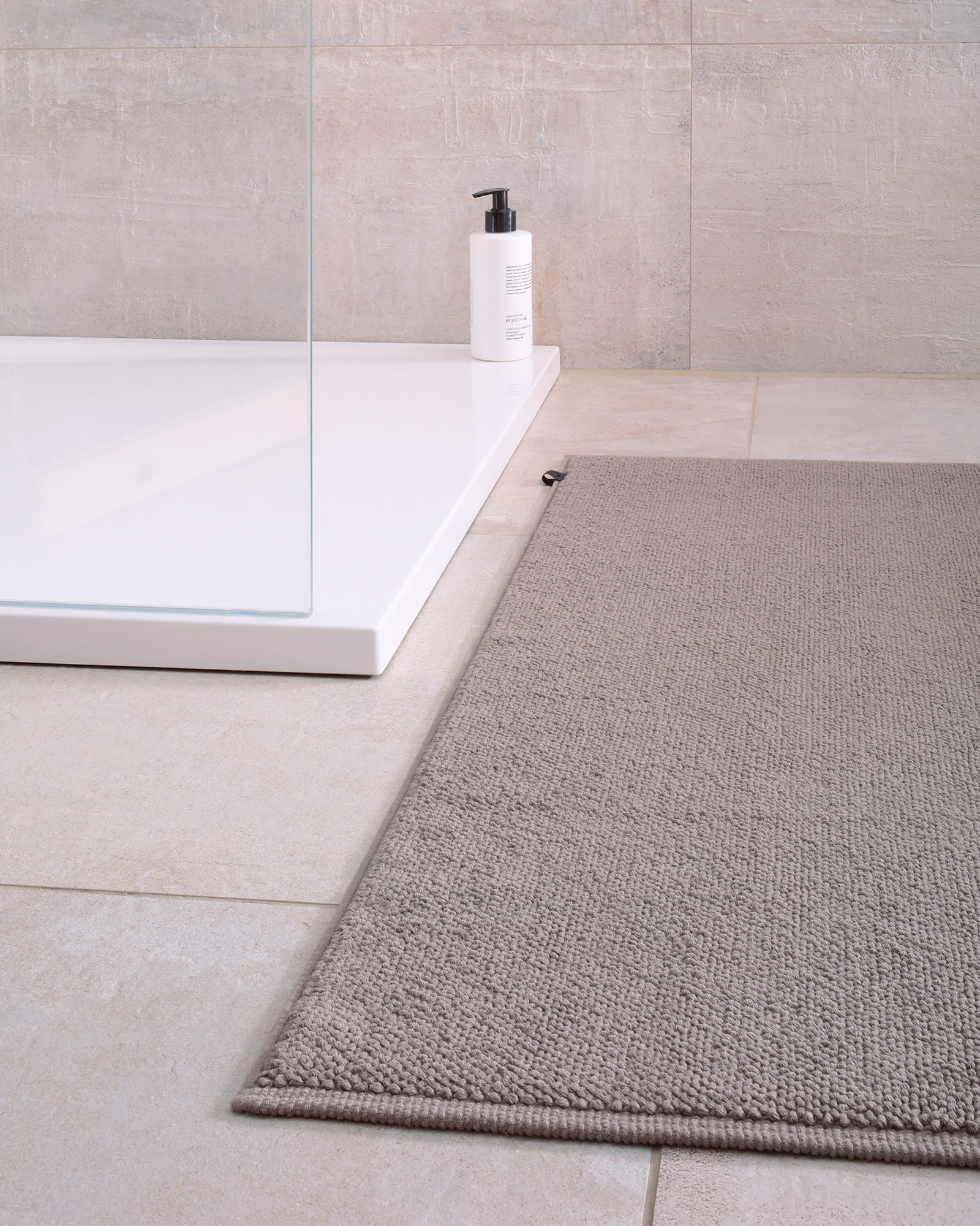 Cawö Home - Badteppich Loop 1007 - Farbe: graphit - 779 - 70x120 cm
