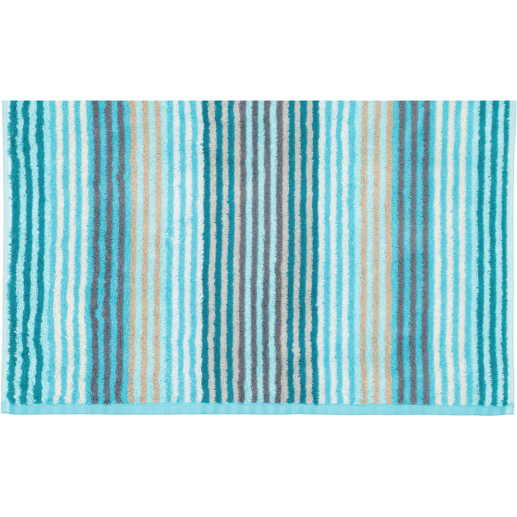 Cawö - Unique Streifen 944 - Farbe: türkis - 44 - Duschtuch 70x140 cm