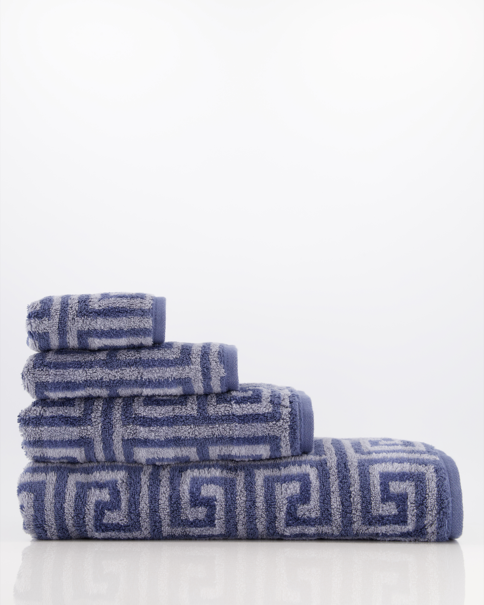 Cawö Handtücher Noblesse Elegance Allover 1088 nachtblau - 11 - Gästetuch 30x50 cm