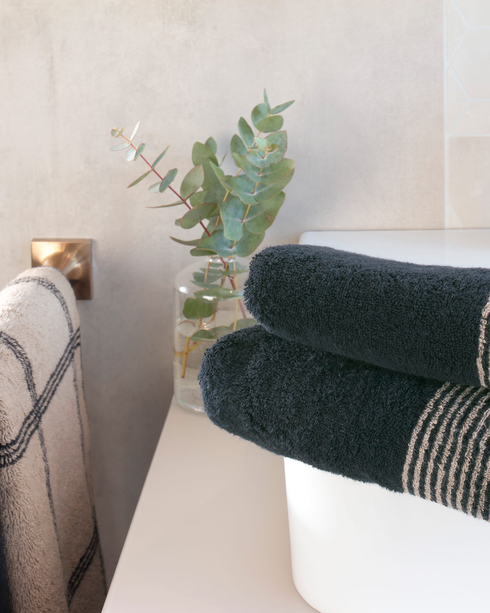 Cawö Handtücher Luxury Home Two-Tone 590 schwarz - 93
