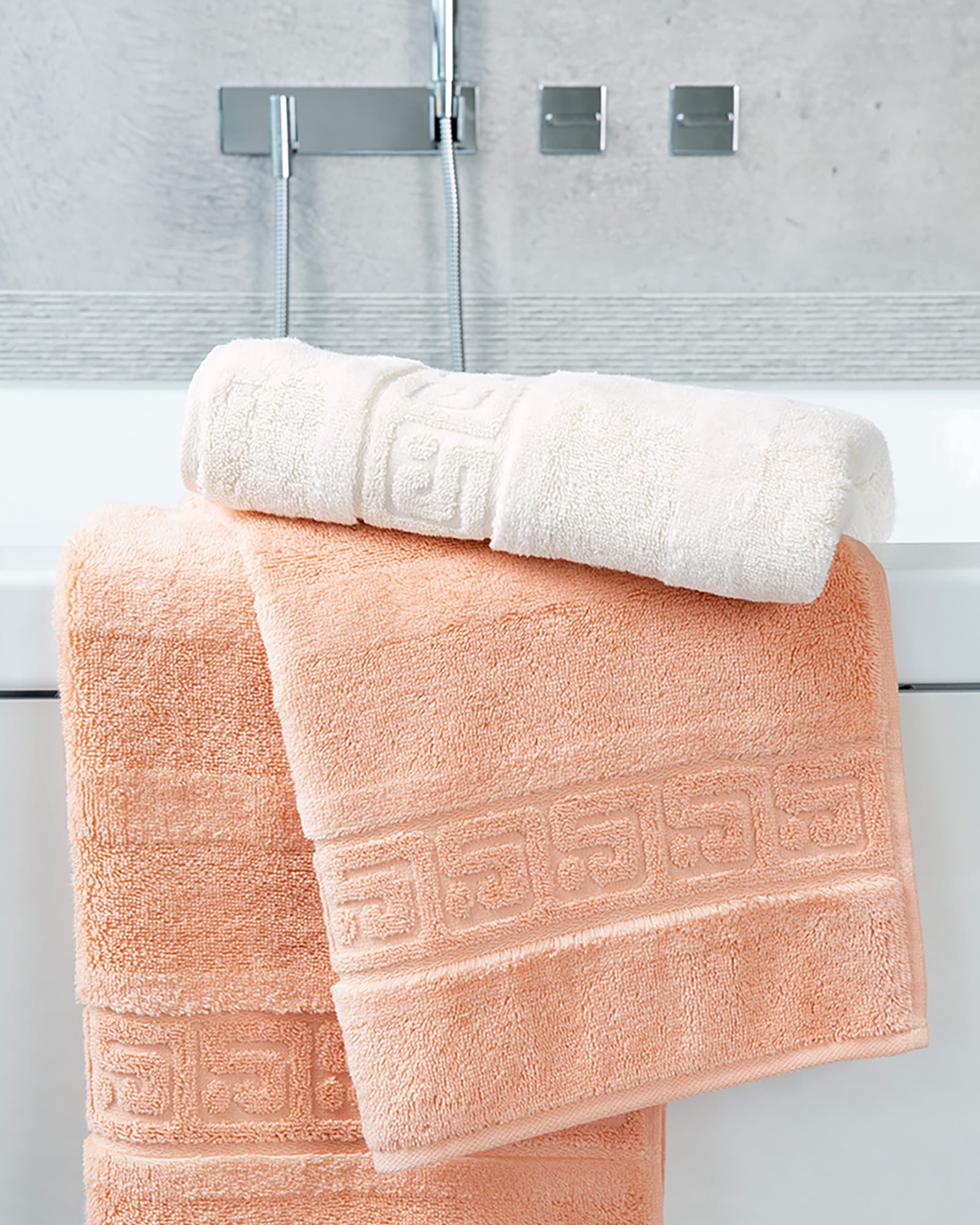 Cawö - Noblesse Uni 1001 - Farbe: 368 - lachs - Duschtuch 80x160 cm