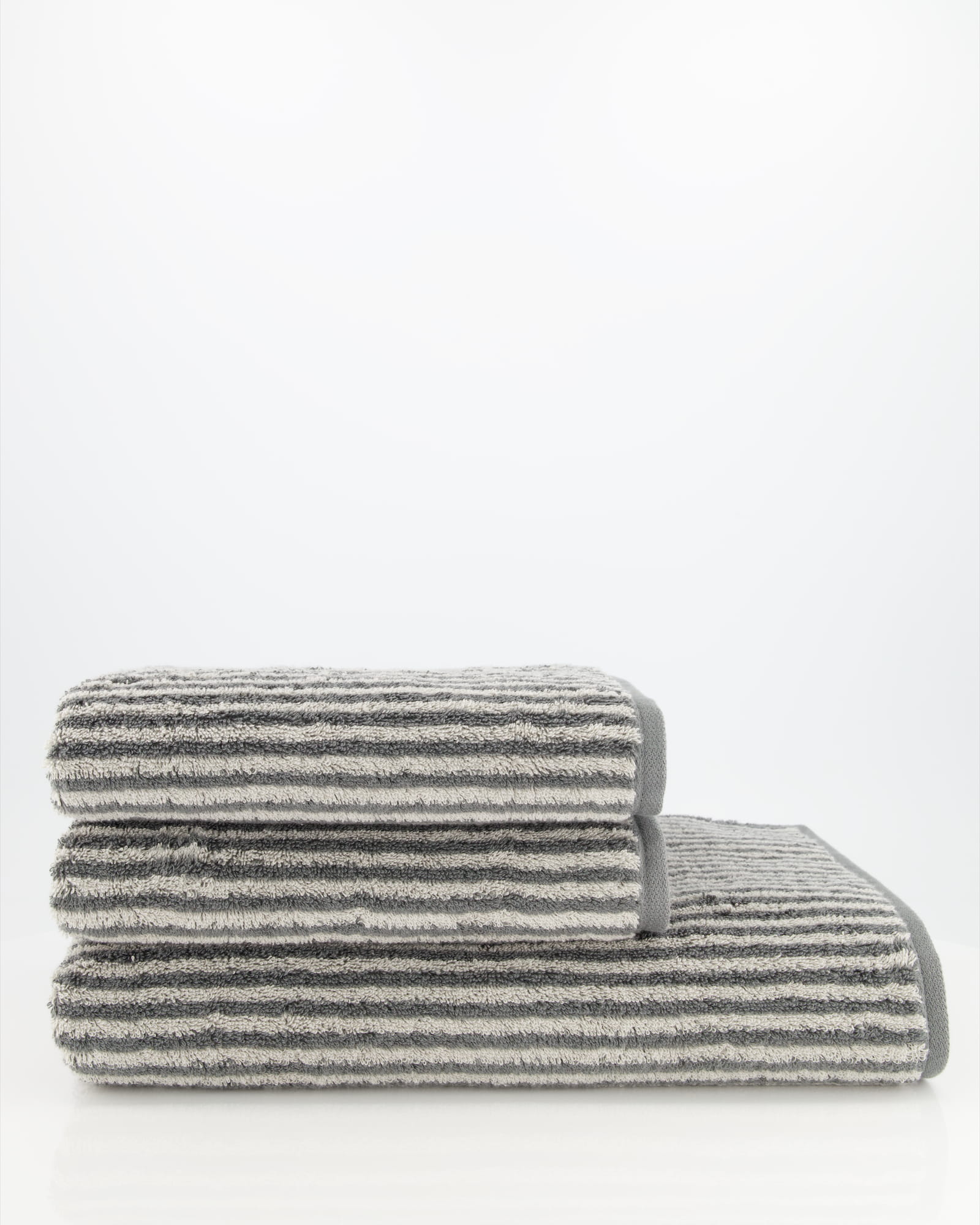 Cawö Handtücher Two-Tone Stripes 480 schiefer - 77