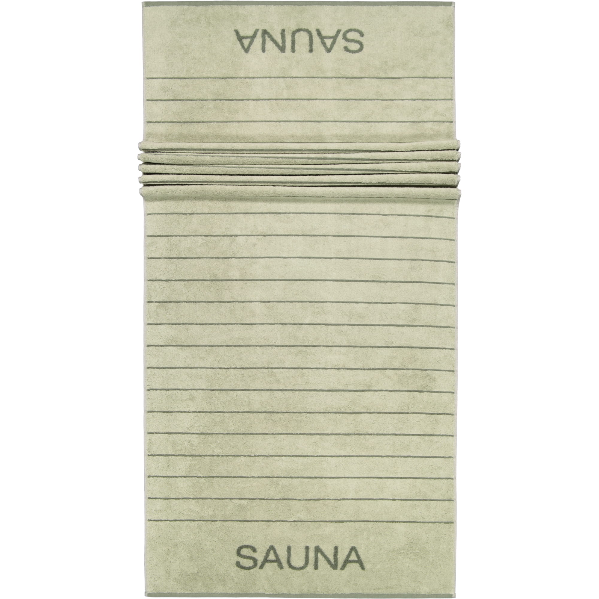 Cawö Saunatücher Balance Doubleface 6237 wasabi - 44 - 80x200 cm