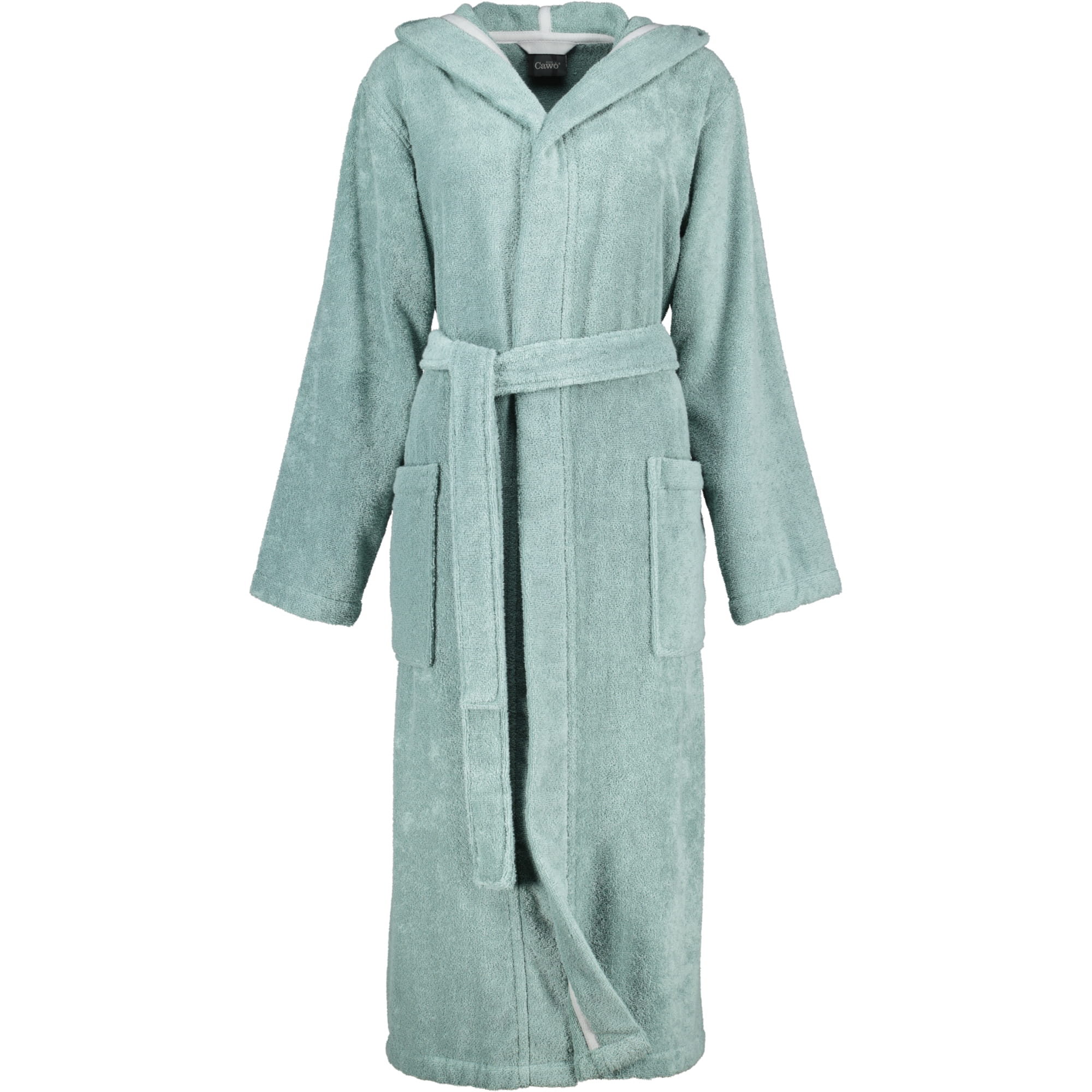 Cawö Home Bademäntel Damen Kapuze Luxury Basics Kapuze 827 fjord - 47