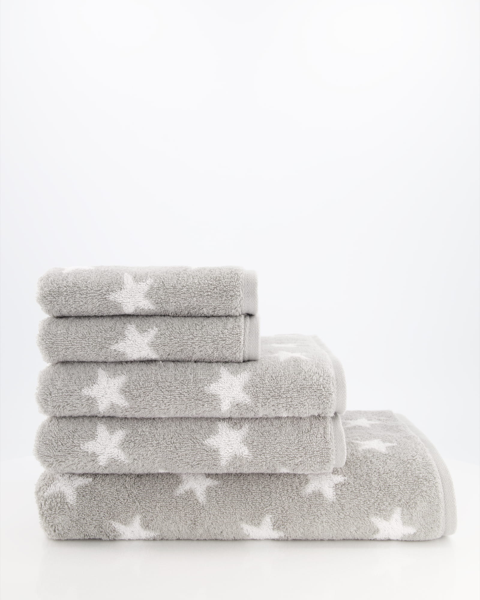 Cawö Handtücher NEW STARS Sterne klein 6261 platin/weiß - 76