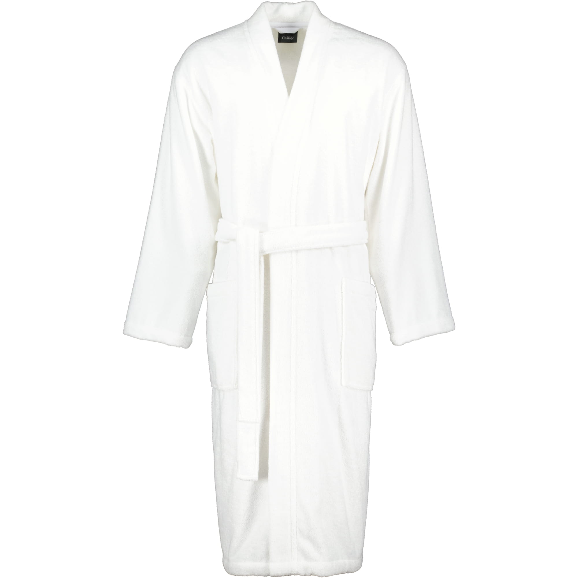 Cawö Home Bademäntel Herren Kimono Uni 828 weiß - 67