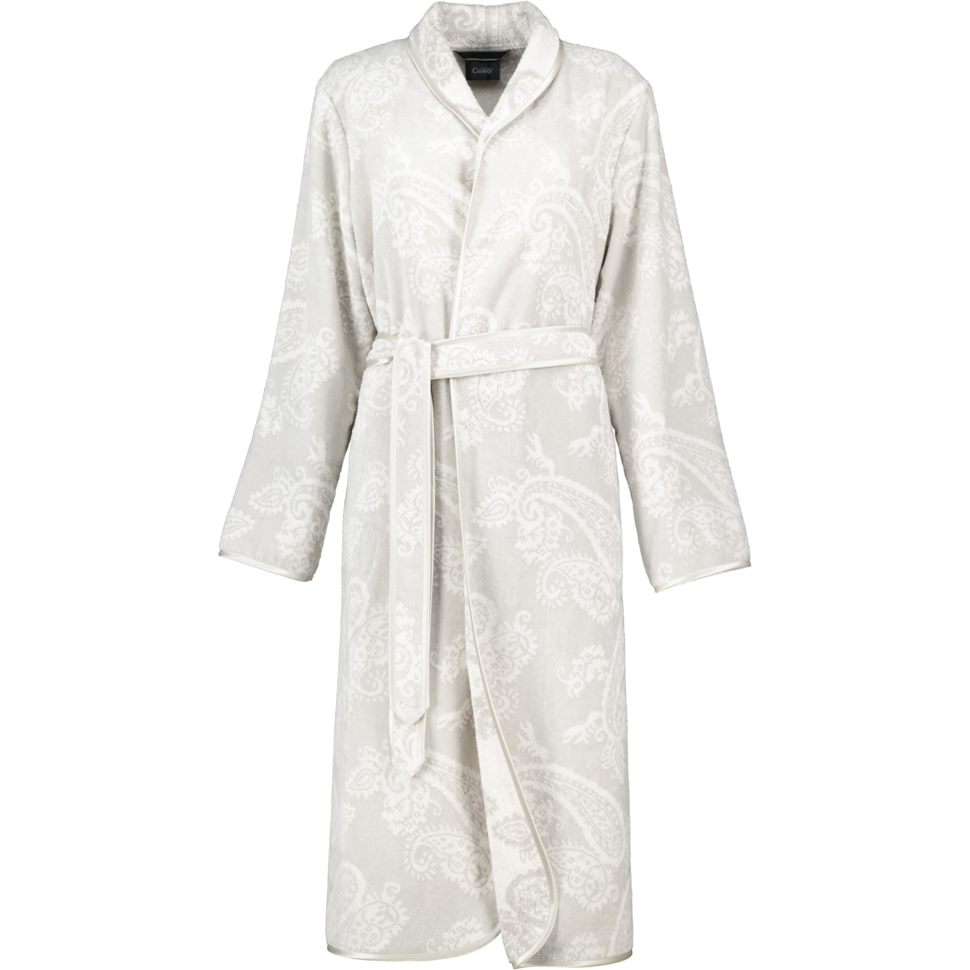 Cawö Bademäntel Damen Schalkragen Paisley 4420 silber - 73
