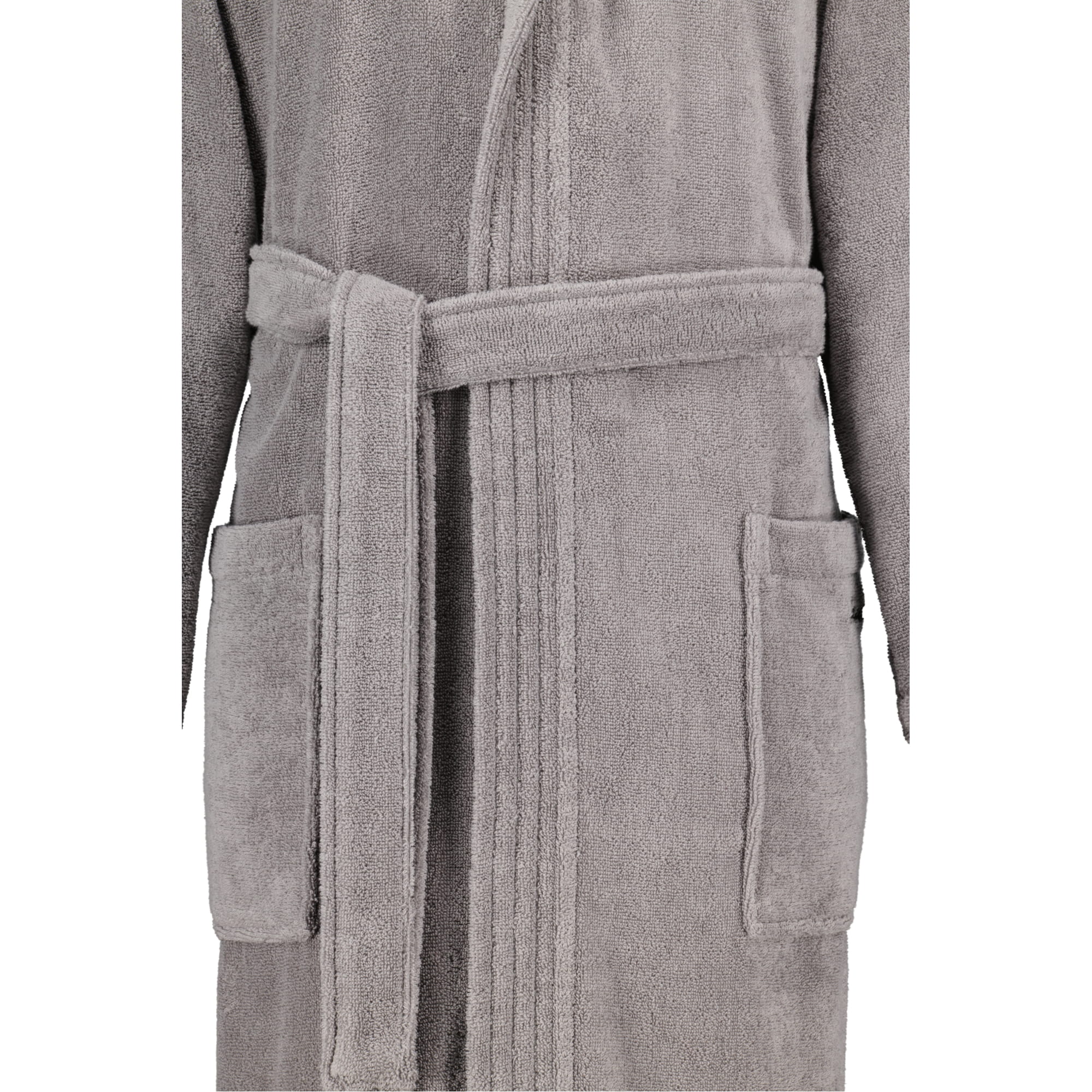 Cawö Home Bademantel Sauna Time Herren Kapuze 833 - Farbe: stein - 79 - XL