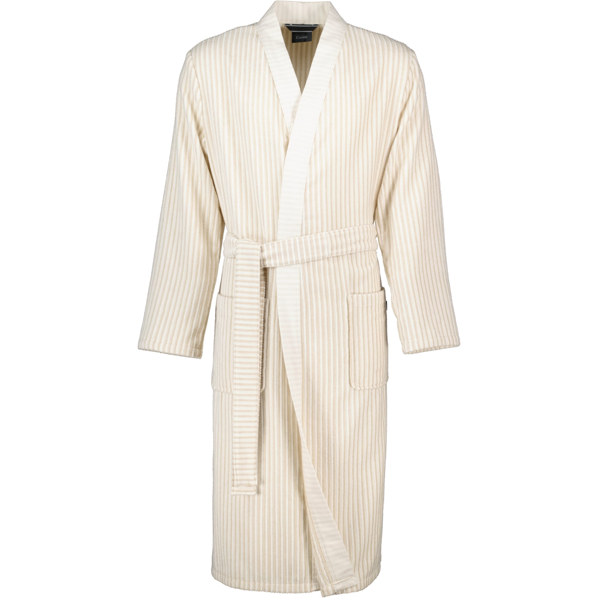 Cawö Bademäntel Herren Kimono Struktur 5718 beige - 33