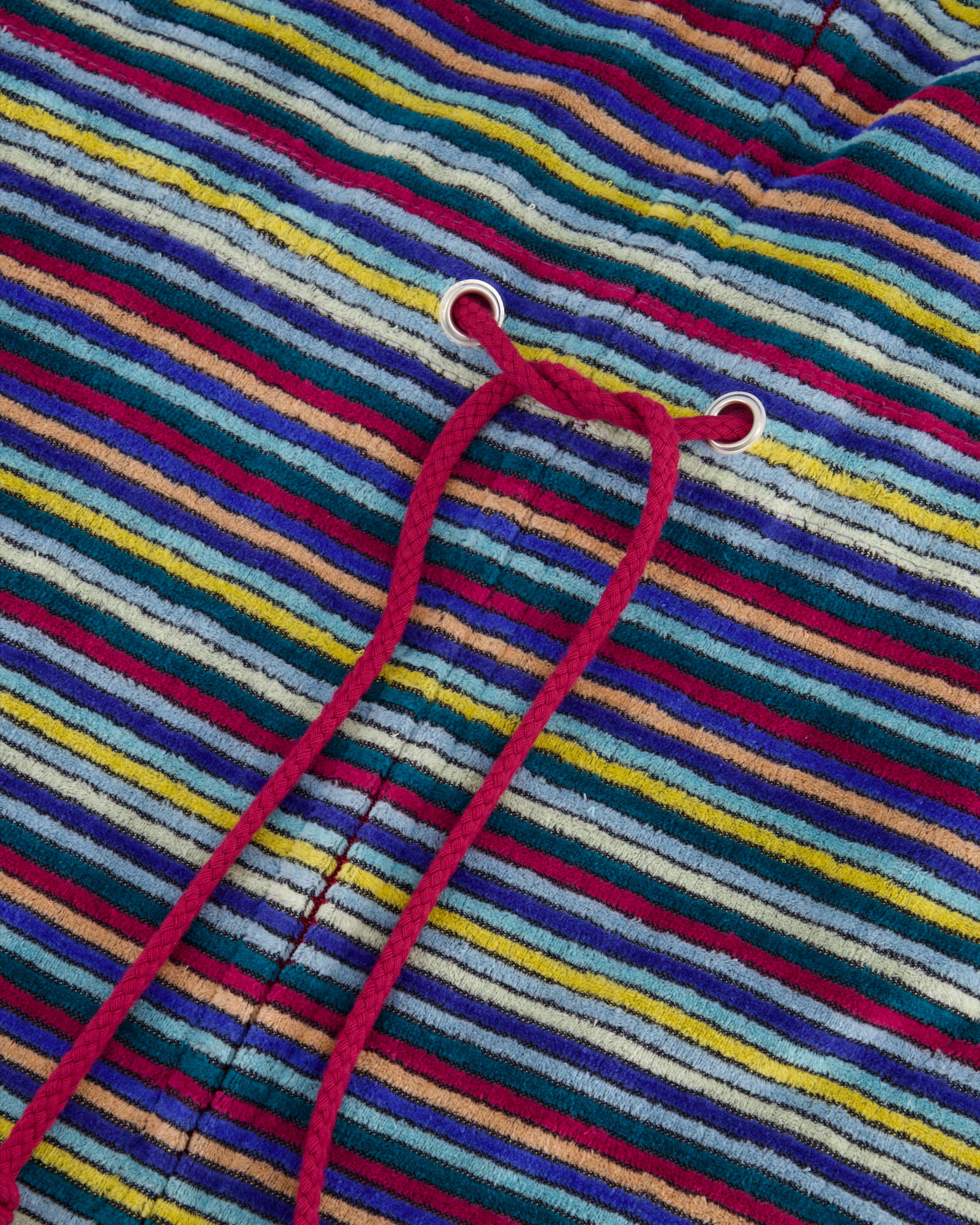 Cawö Bademäntel Damen Reißverschluss mit Tunnelgürtel Streifen 6218 multicolor - 12
