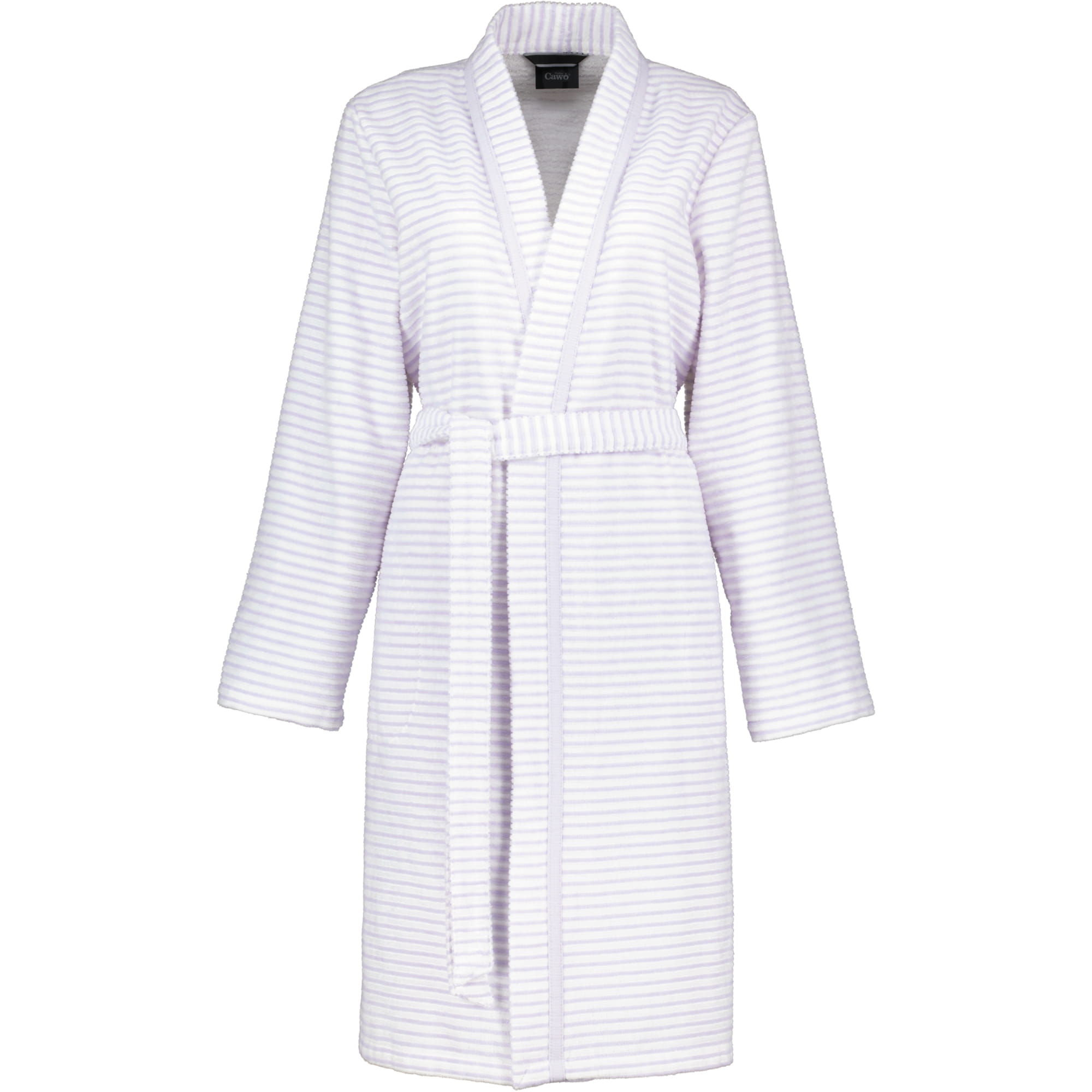 Cawö - Damen Bademantel Kurz Kimono 1214 - Farbe: flieder - 86