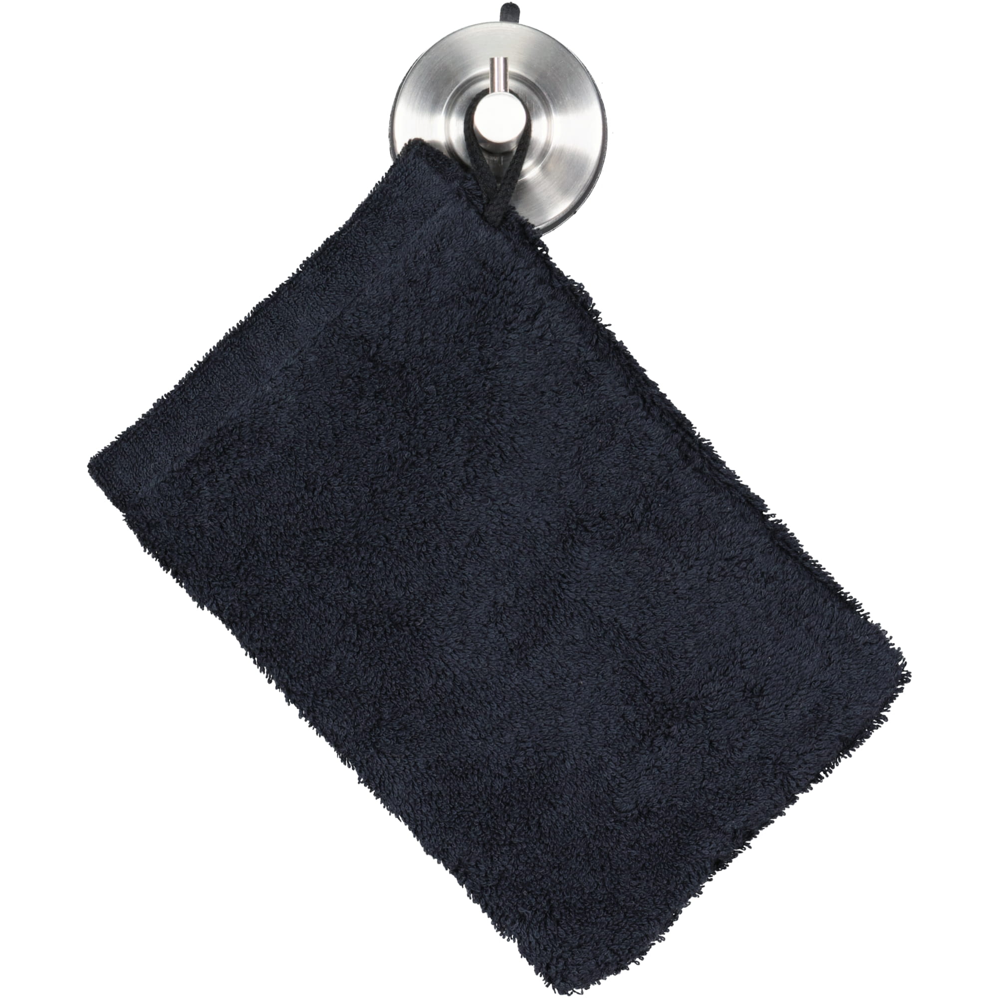 Cawö Handtücher Lifestyle Uni 7007 schwarz - 906 - Waschhandschuh 16x22 cm