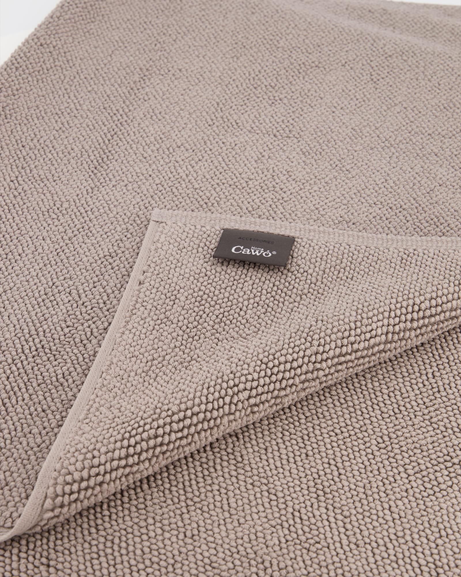 Cawö Home - Badteppich Loop 1007 - Farbe: graphit - 779 - 70x120 cm