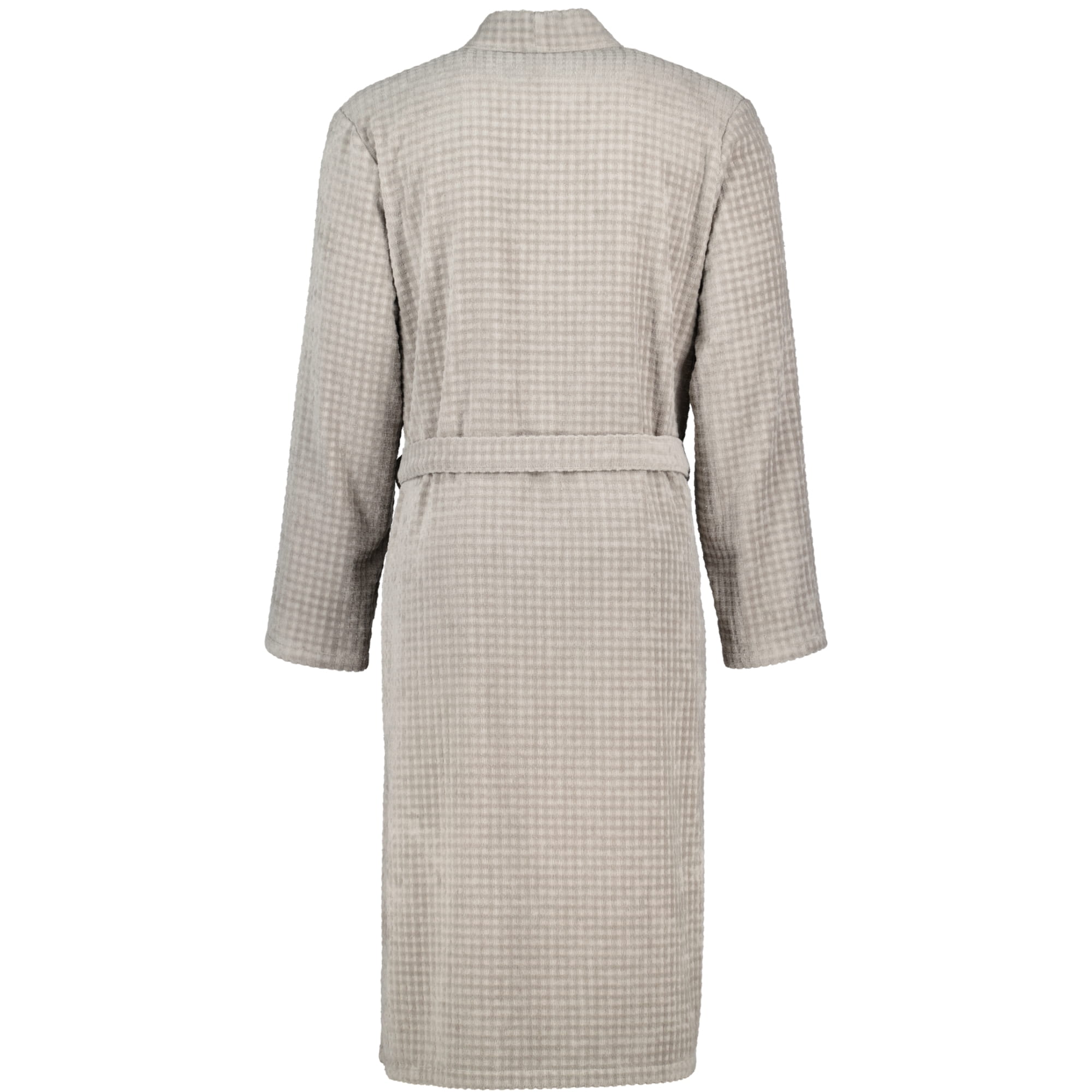 Cawö Bademäntel Herren Kimono Waffelpique 5508 graphit - 779