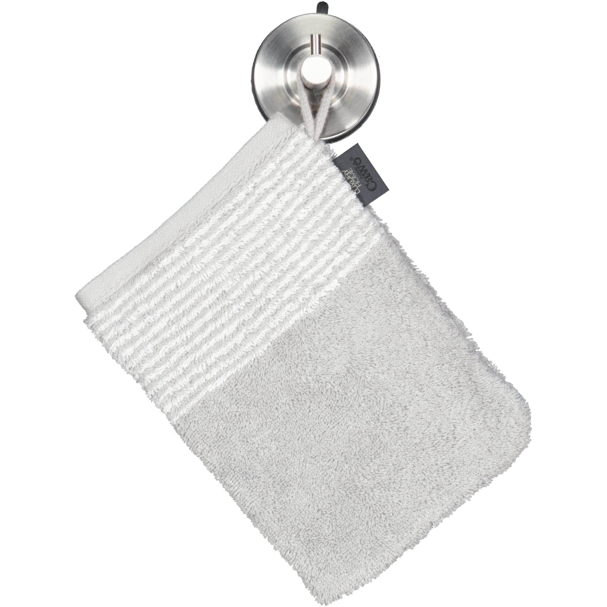 Cawö - Luxury Home Two-Tone 590 - Farbe: platin - 76 - Waschhandschuh 16x22 cm