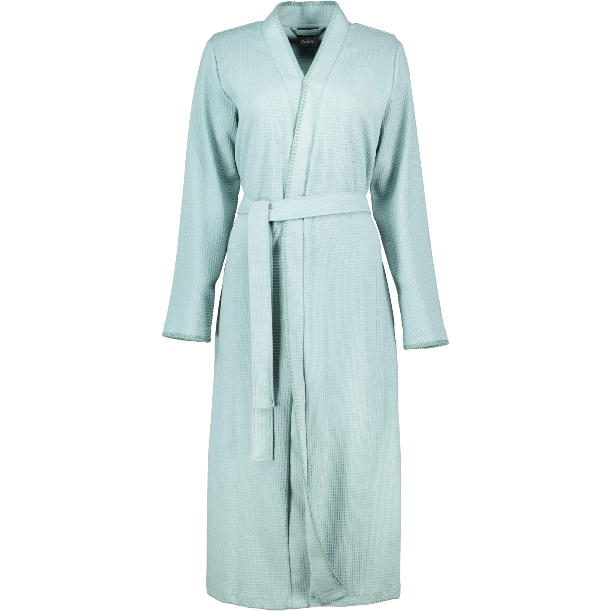 Cawö Home Damen Bademantel Kimono Pique 812 - Farbe: salbei - 44 - L