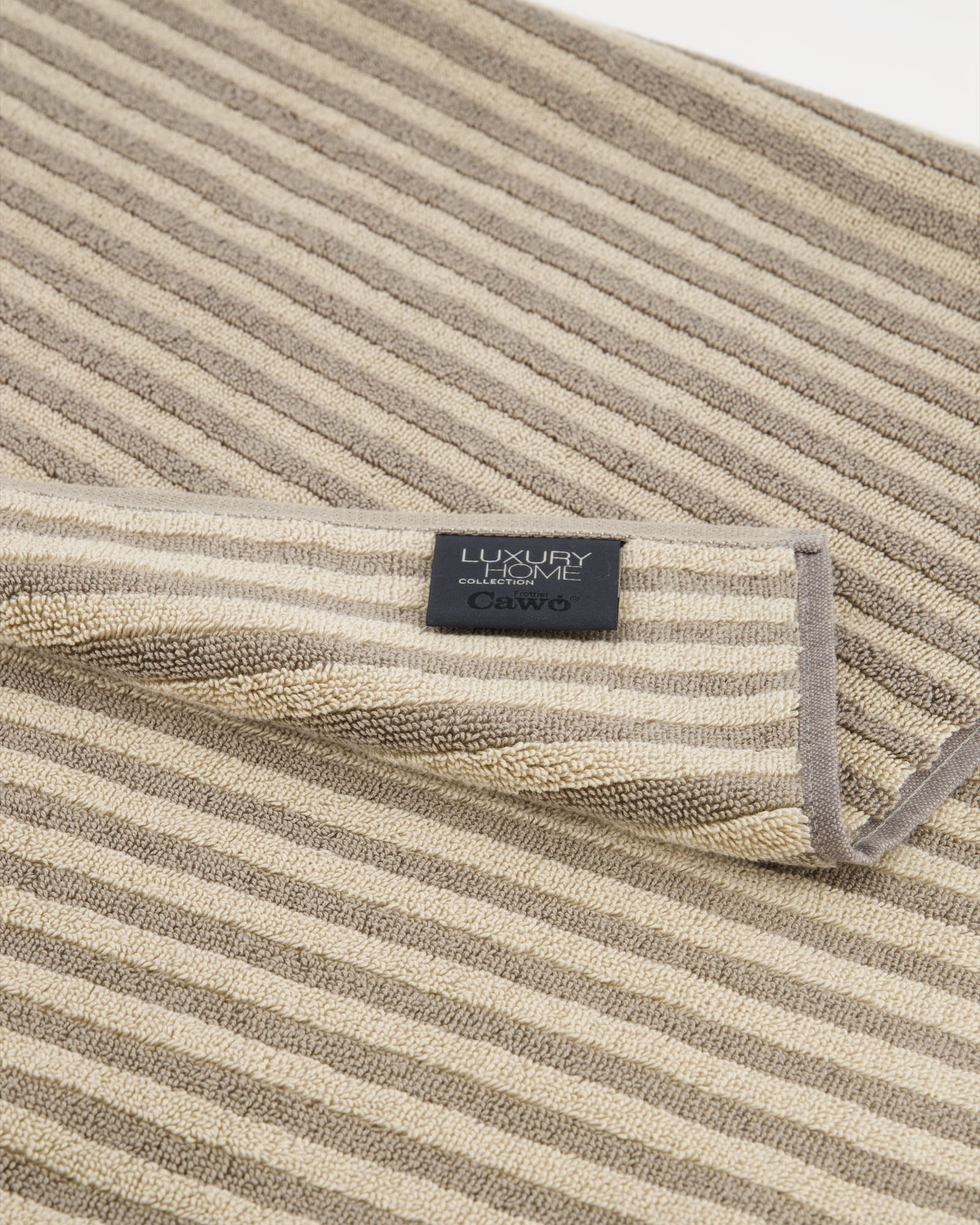 Cawö Badematten Two-Tone Stripes 480 graphit - 70 - 50x80 cm