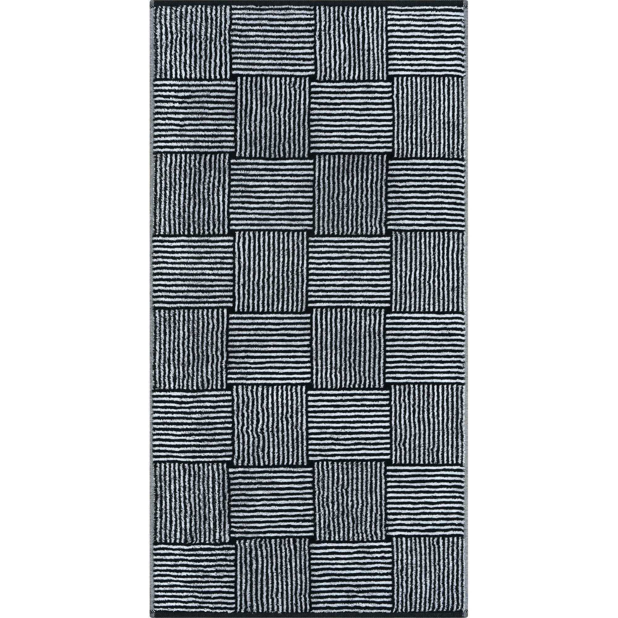 Cawö Handtücher Black&White Chess 6281 schwarz/weiß - 96