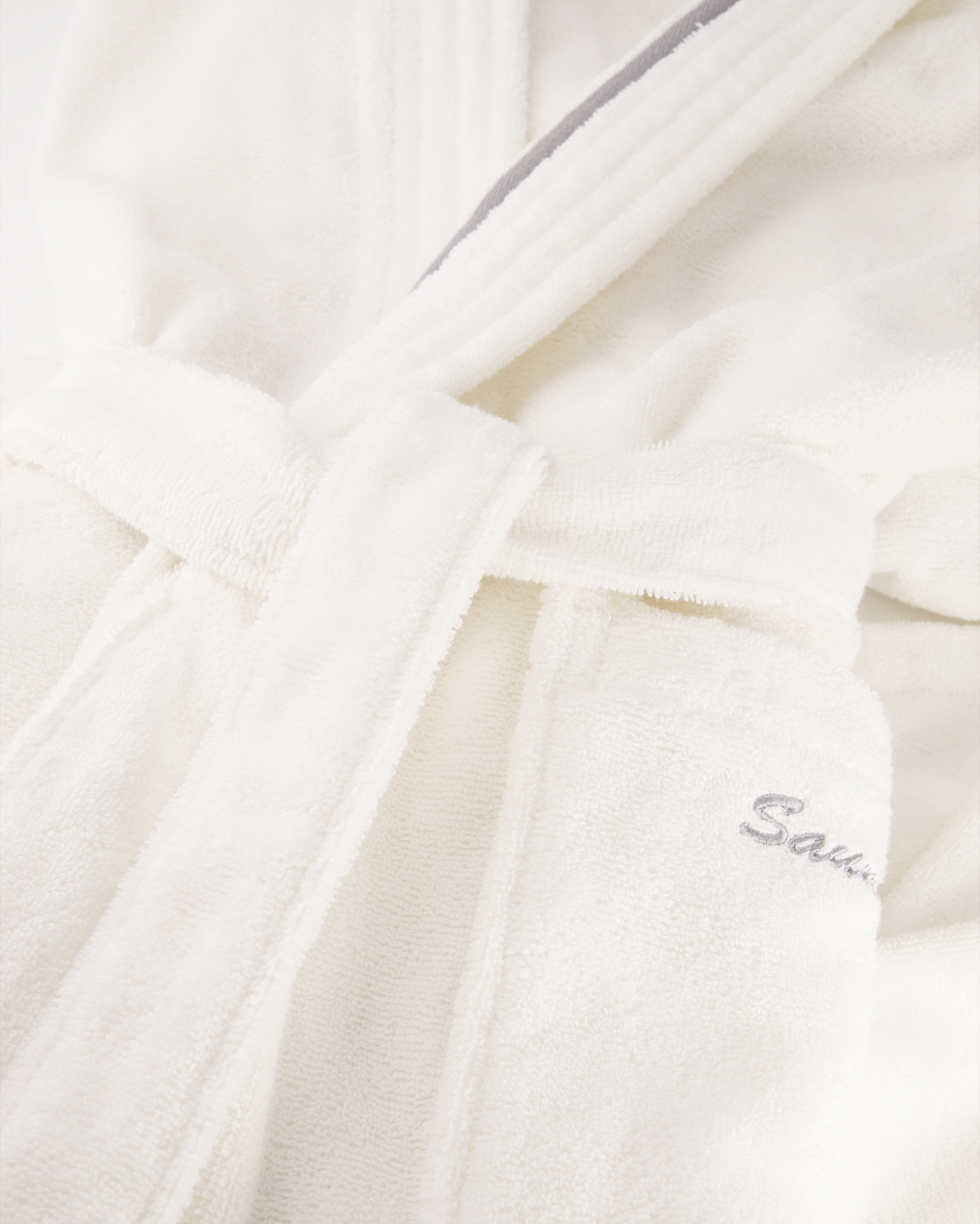 Cawö Home Bademantel Sauna Time Damen Kapuze 832 - Farbe: weiß - 67 - M