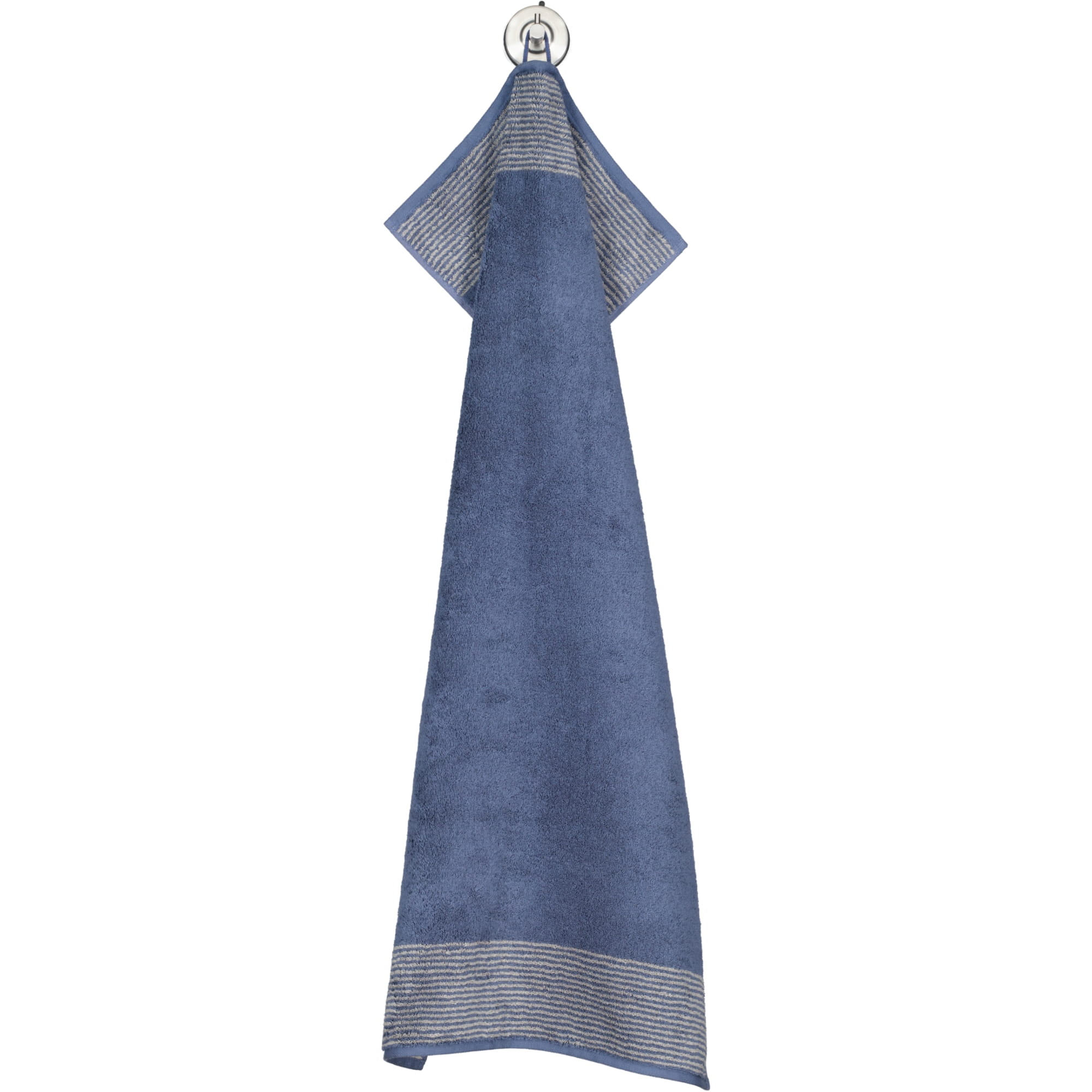 Cawö - Luxury Home Two-Tone 590 - Farbe: nachtblau - 10 - Handtuch 50x100 cm