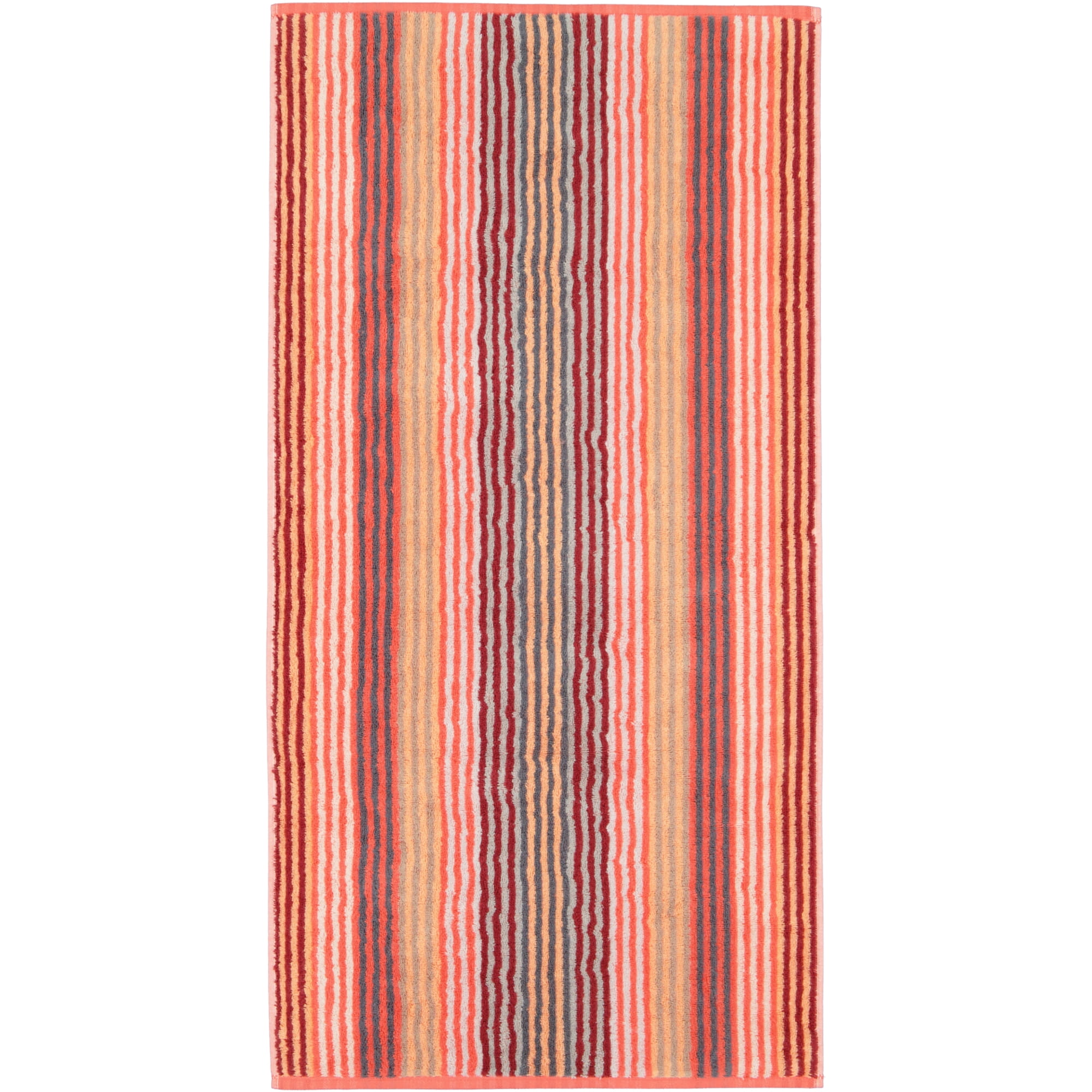 Cawö - Unique Streifen 944 - Farbe: koralle - 22 - Handtuch 50x100 cm